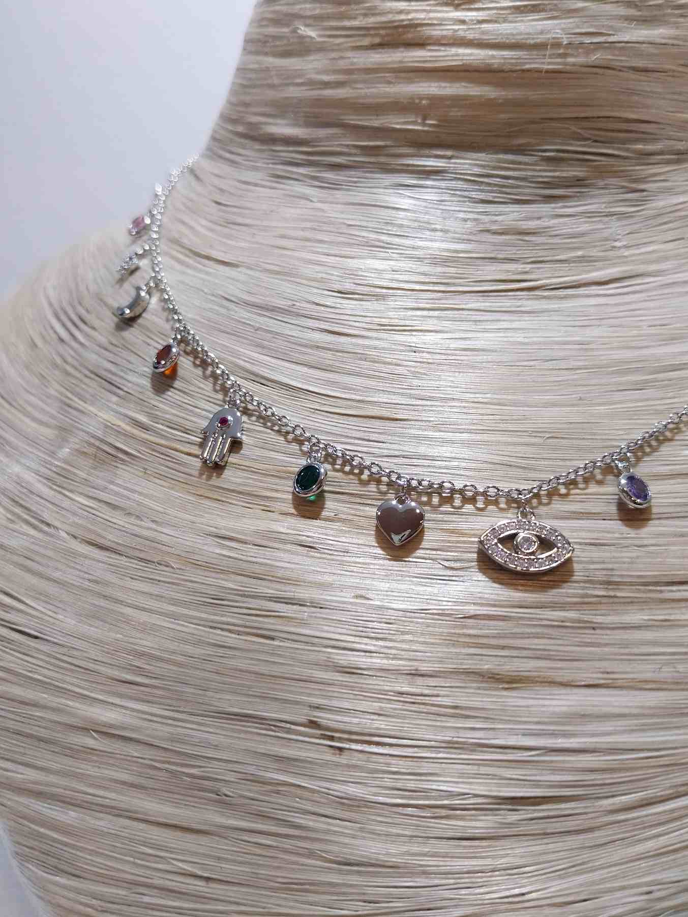 COLLANA OCCHIO - ARGENTO COLORS