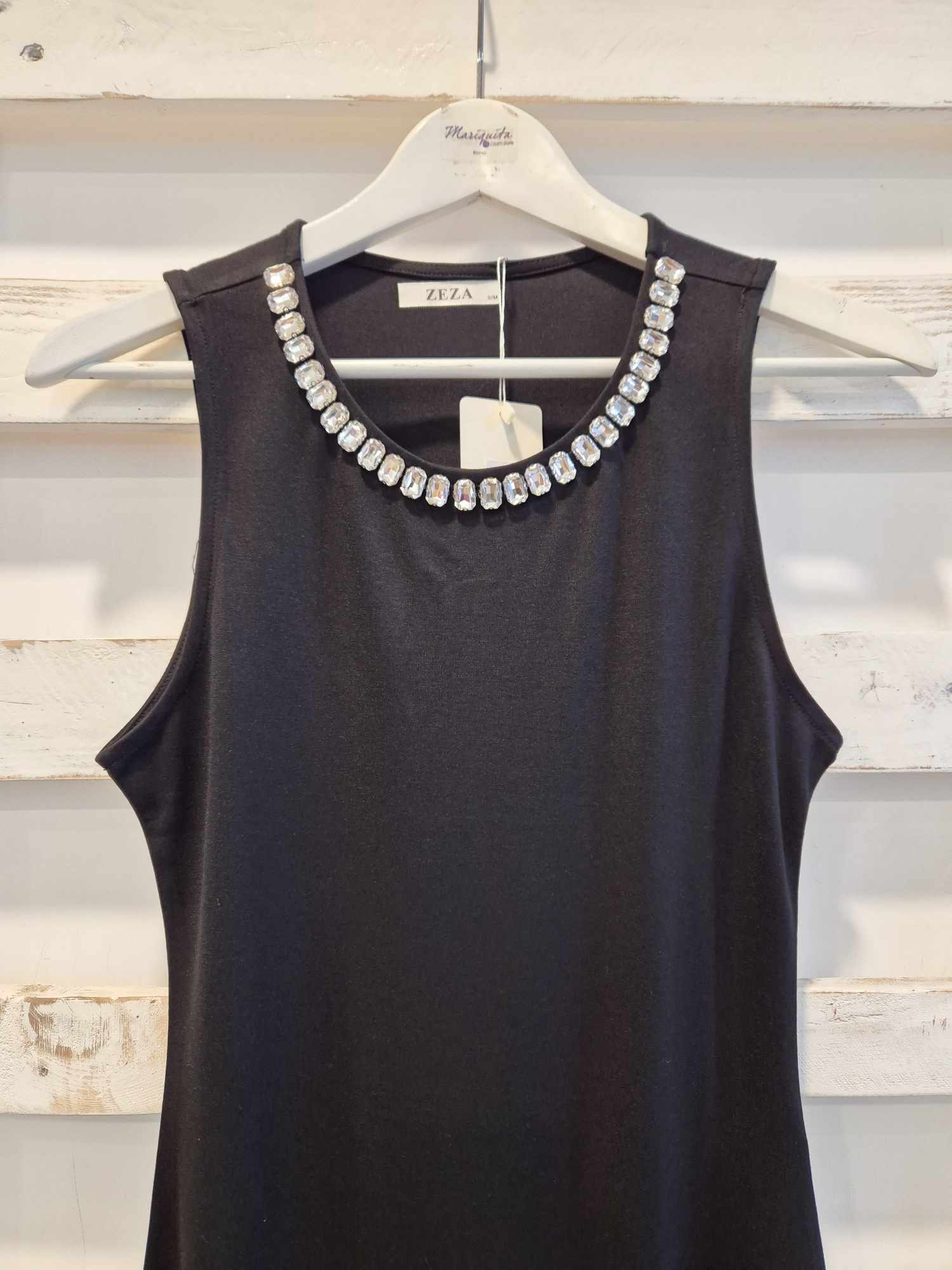 ABITO COLLANA PIETRE - nero