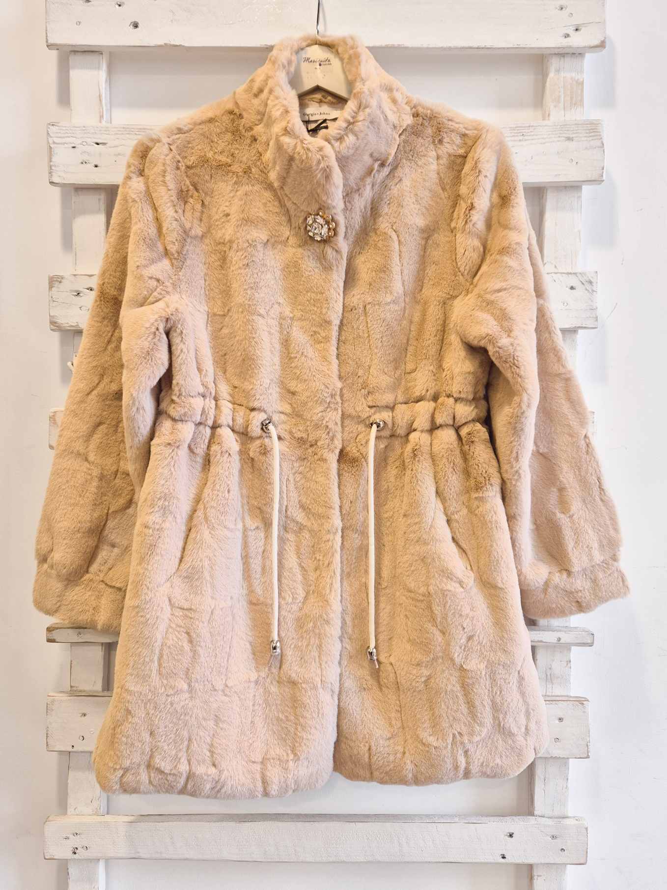 Eco pelliccia Parka - Burro