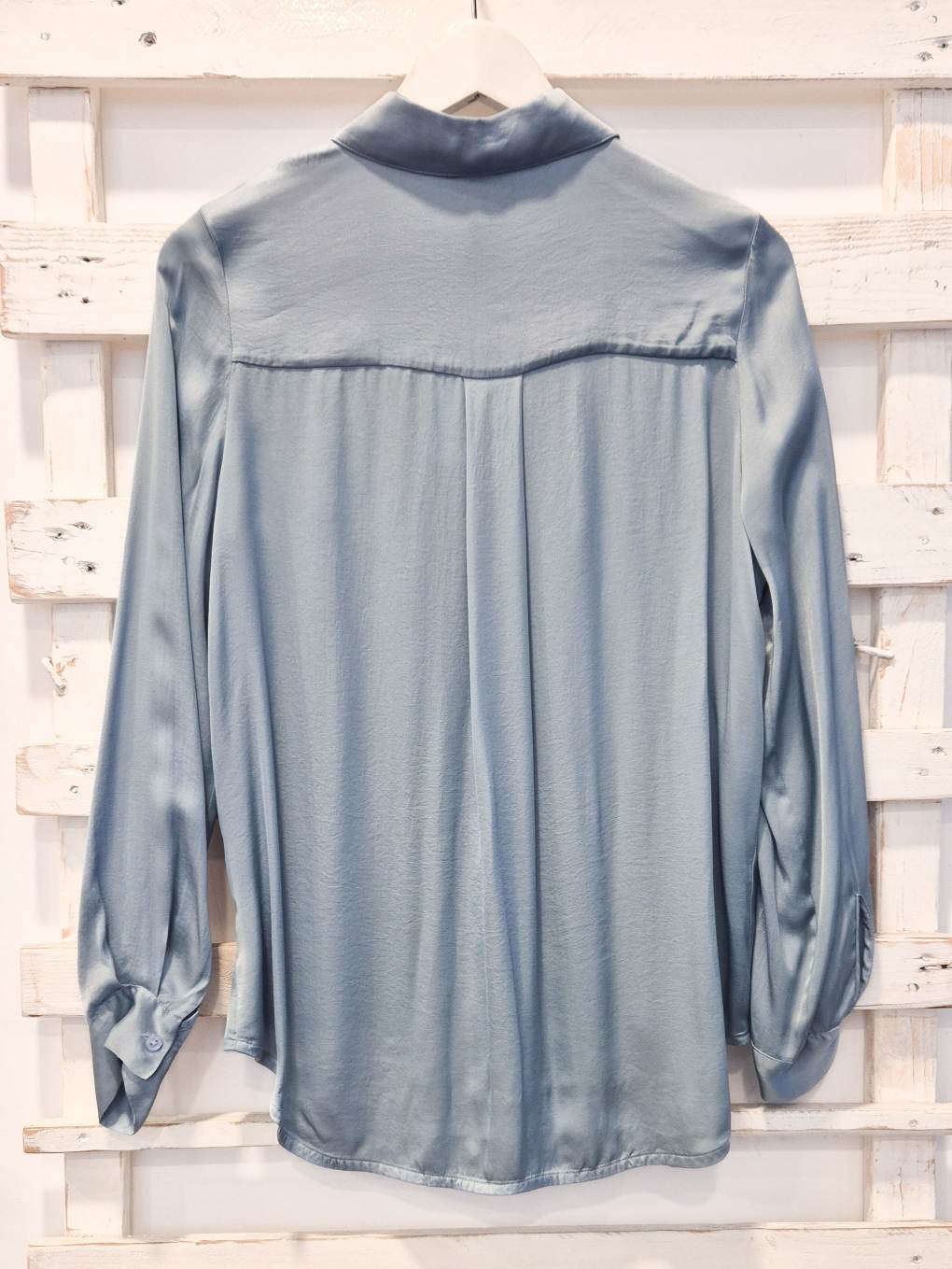 CAMICIA 100% VISCOSA - Celeste