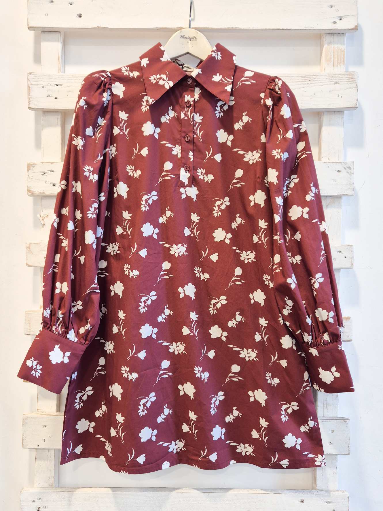 ABITO FIORI - Burgundy