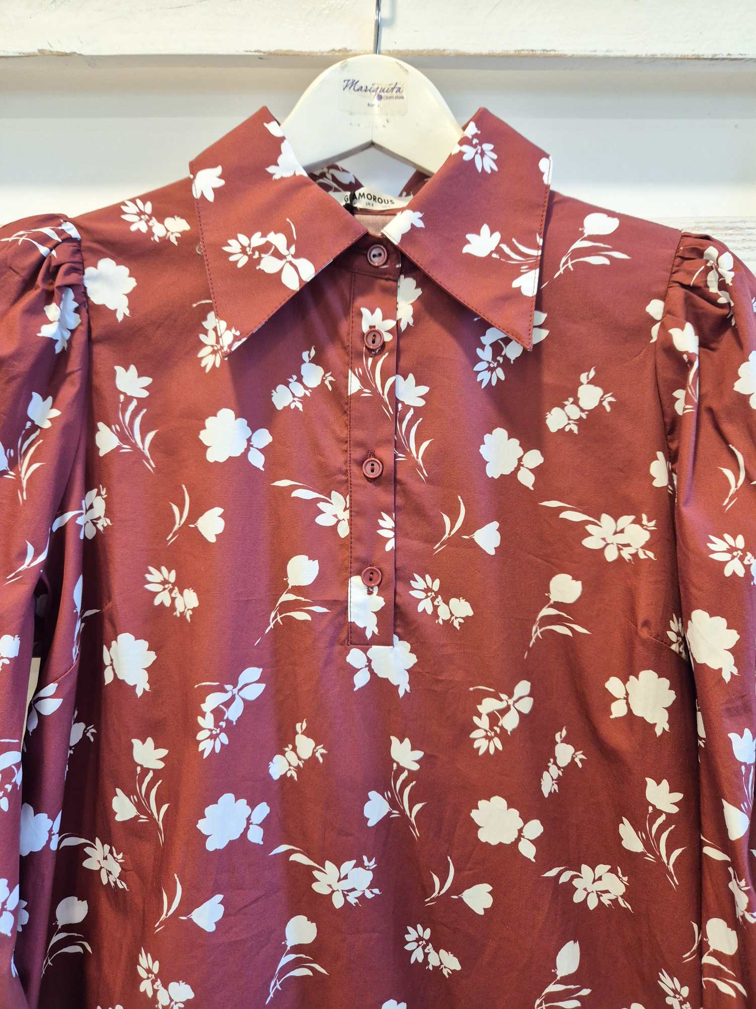 ABITO FIORI - Burgundy