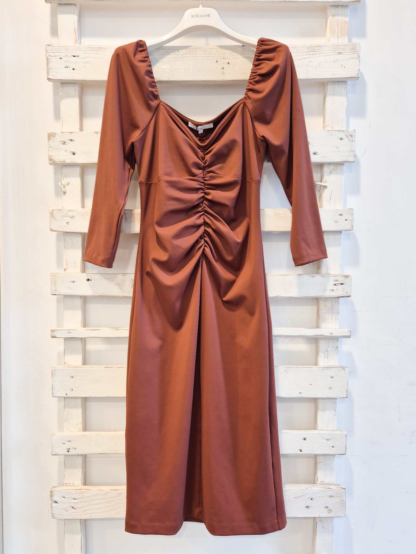 ABITO MANICHE 3/4 - cacao