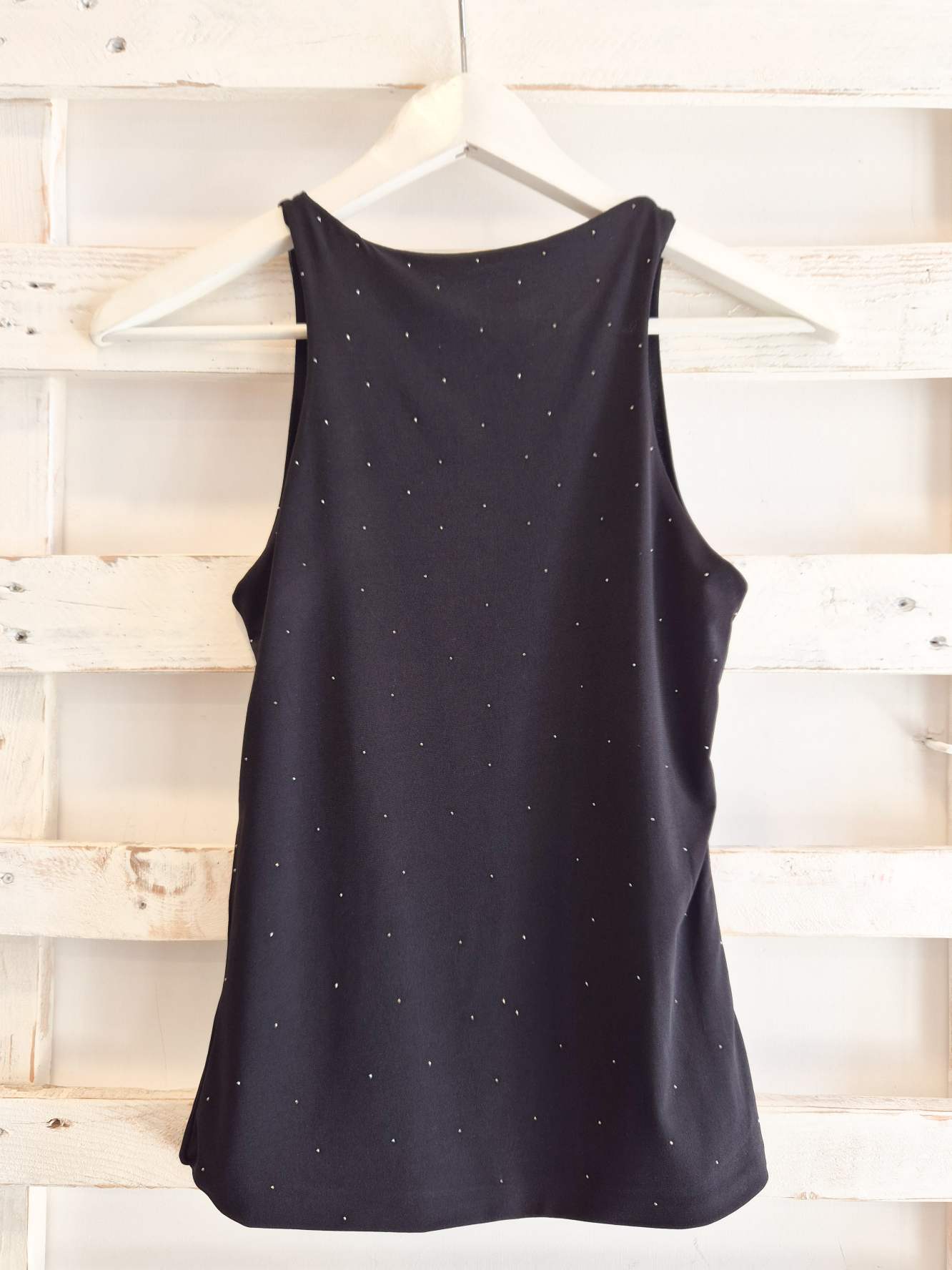 TOP STRASS - nero