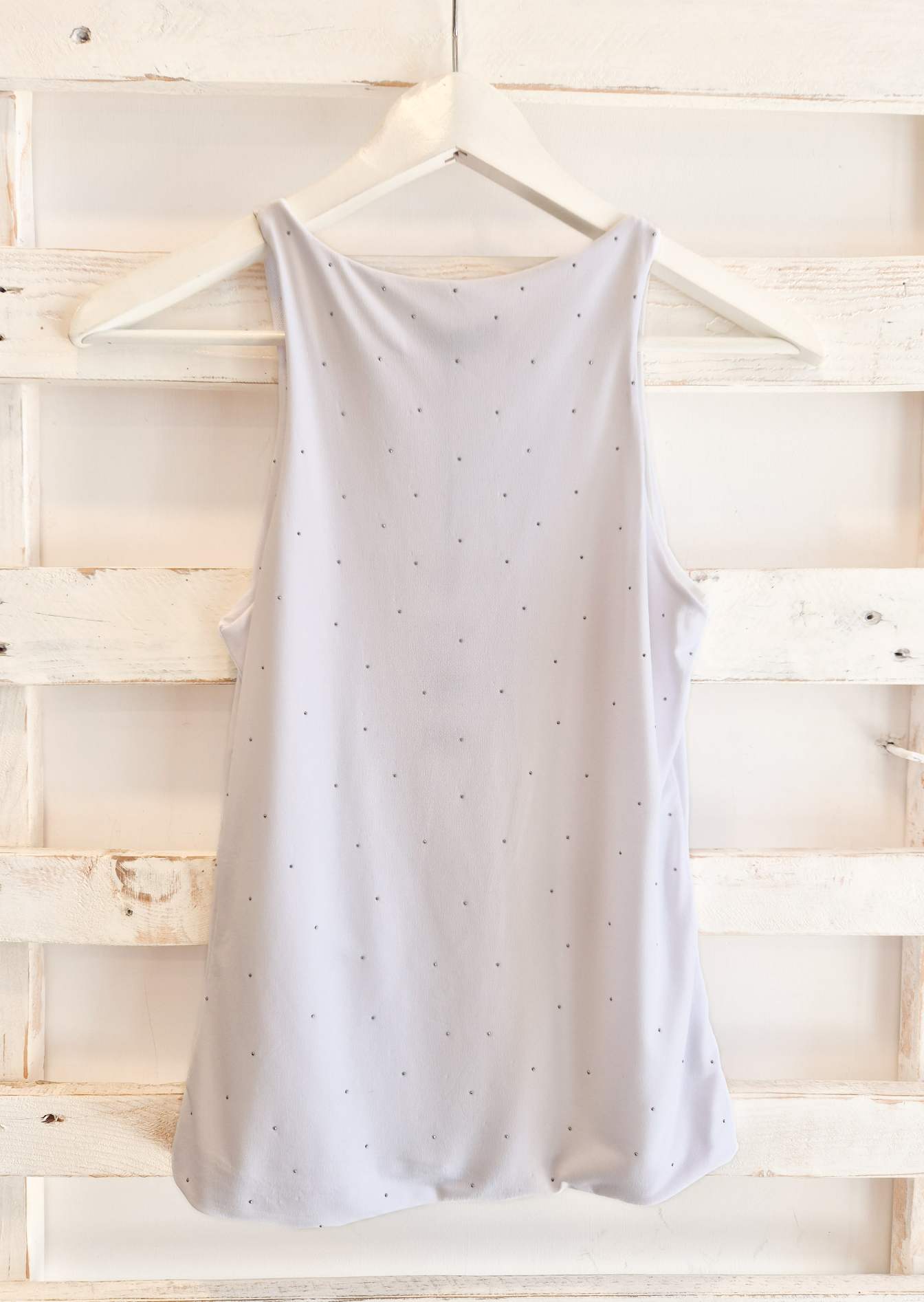 TOP STRASS - Bianco