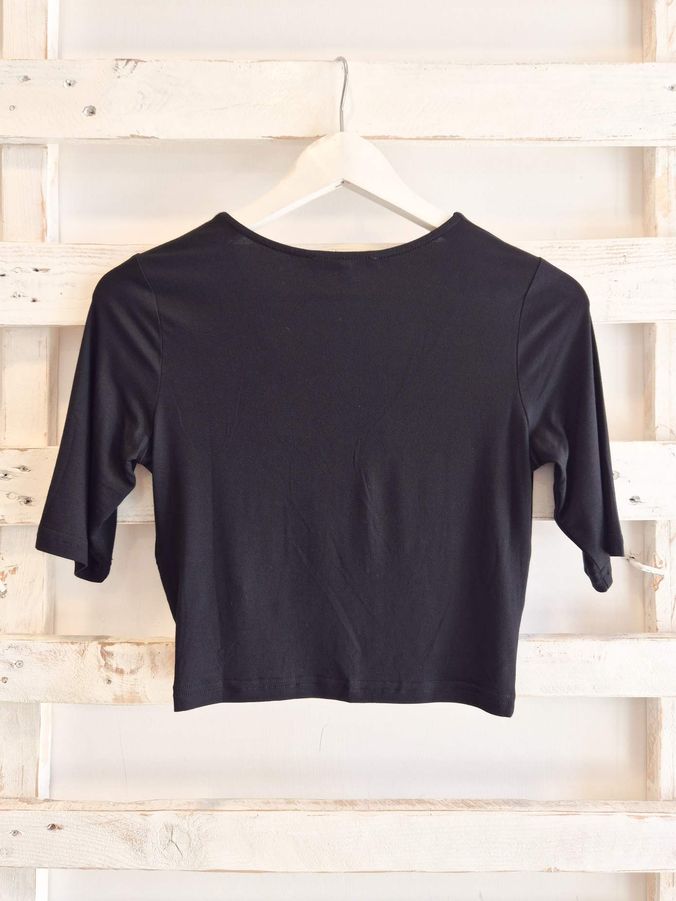 t-shirt incrocio - nero