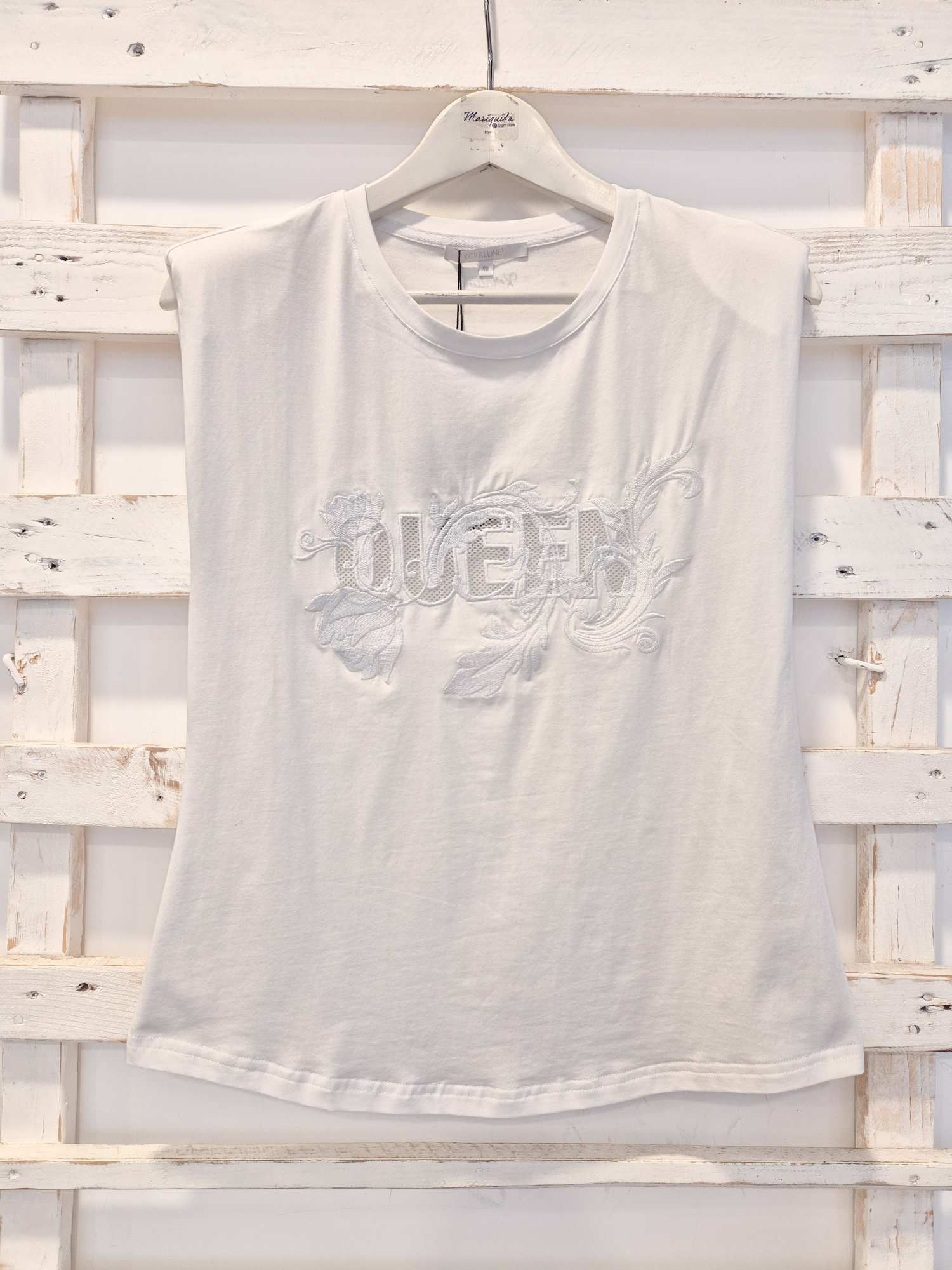 T-SHIRT QUEEN - Bianco