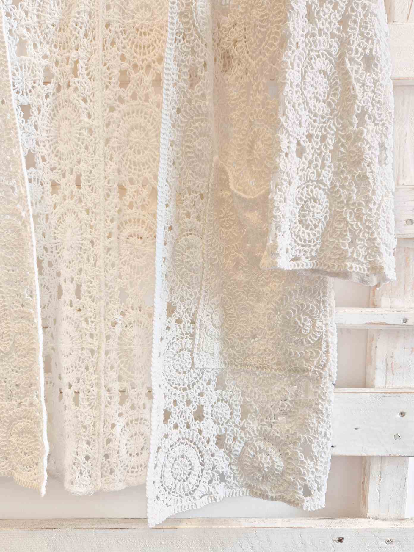 KIMONO CROCHET - Bianco