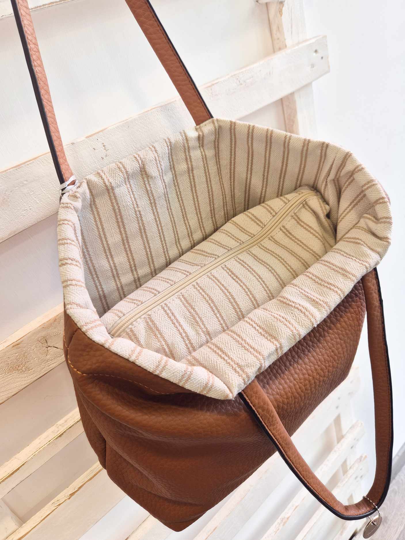 BORSA SHOPPER - cuoio