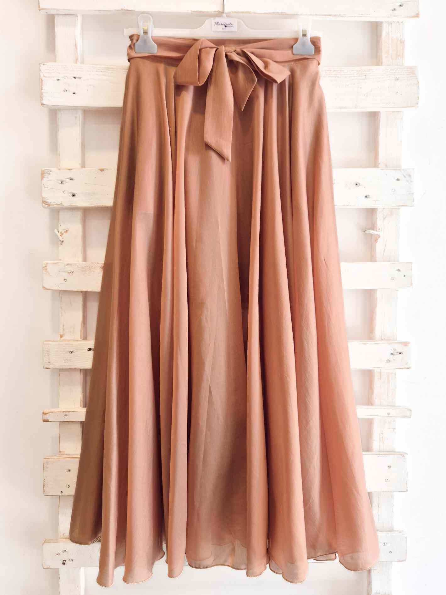 GONNA LUNGA RUOTA - Caramello