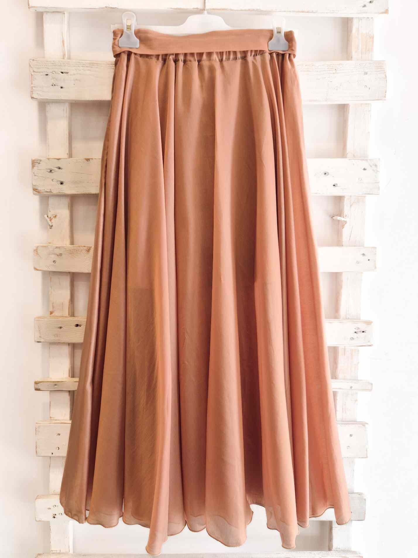 GONNA LUNGA RUOTA - Caramello