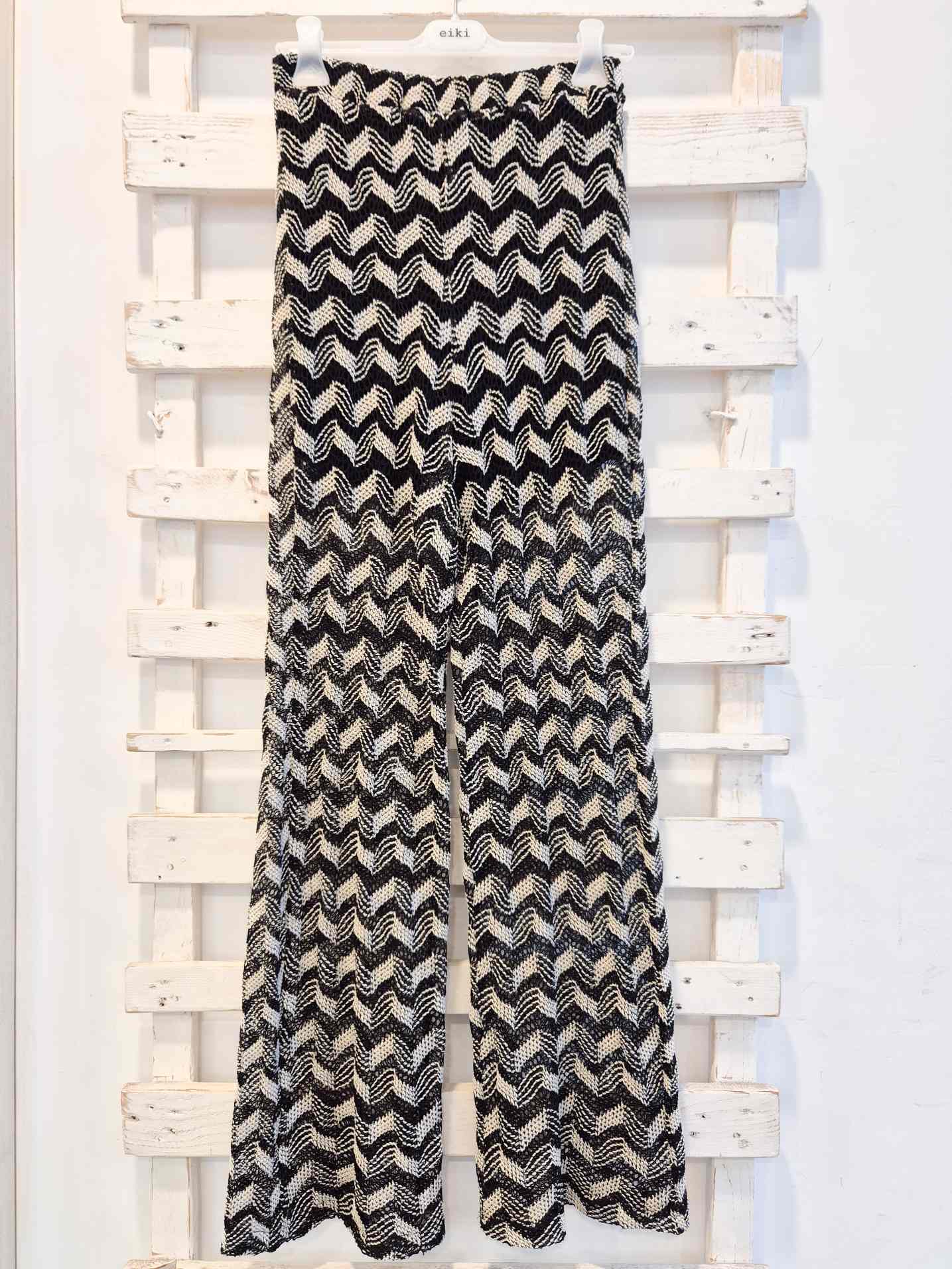 COMPLETO PANTALONE+TOP - Nero/Panna