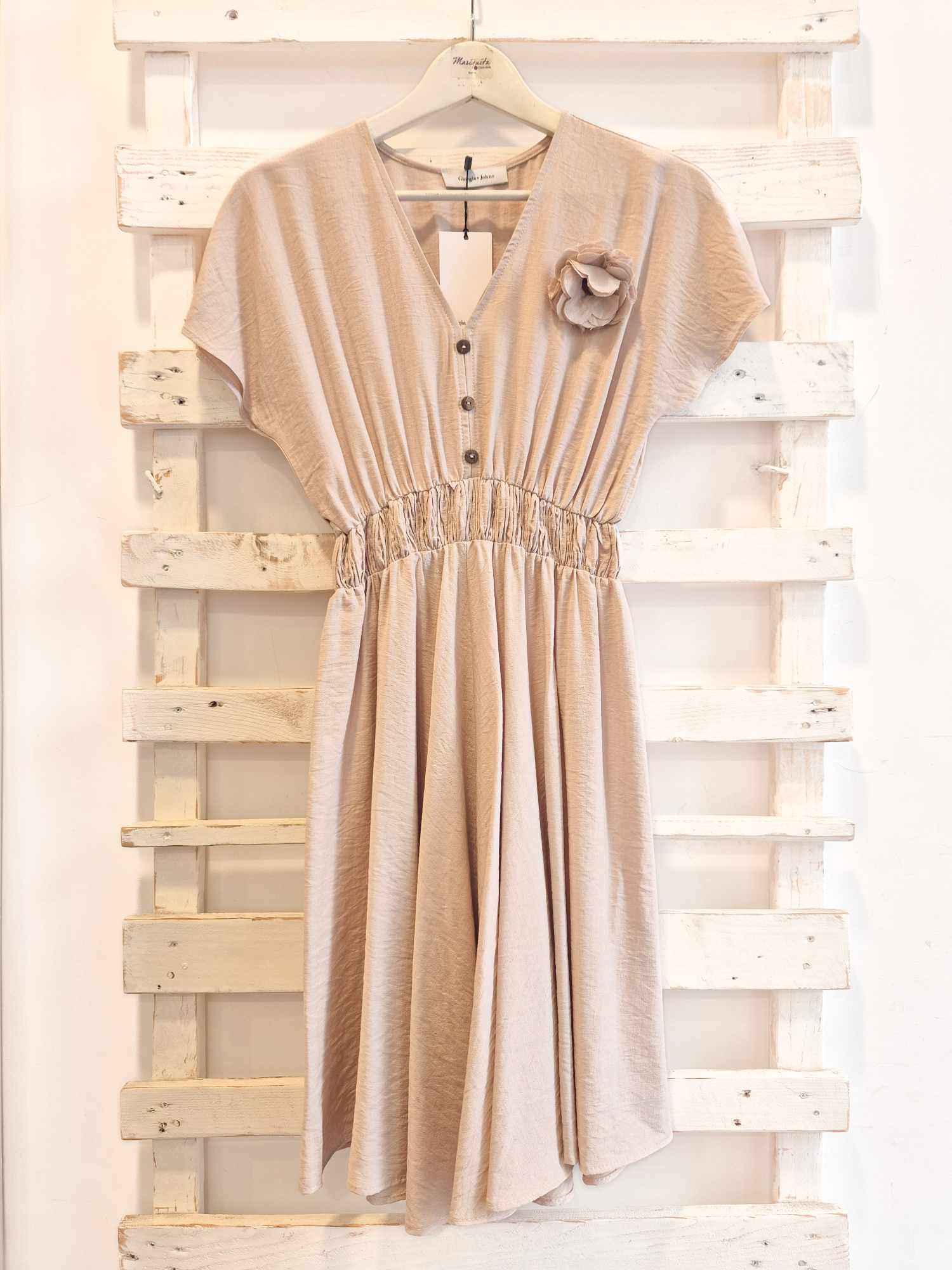 ABITO TESSUTO MOSSO - beige