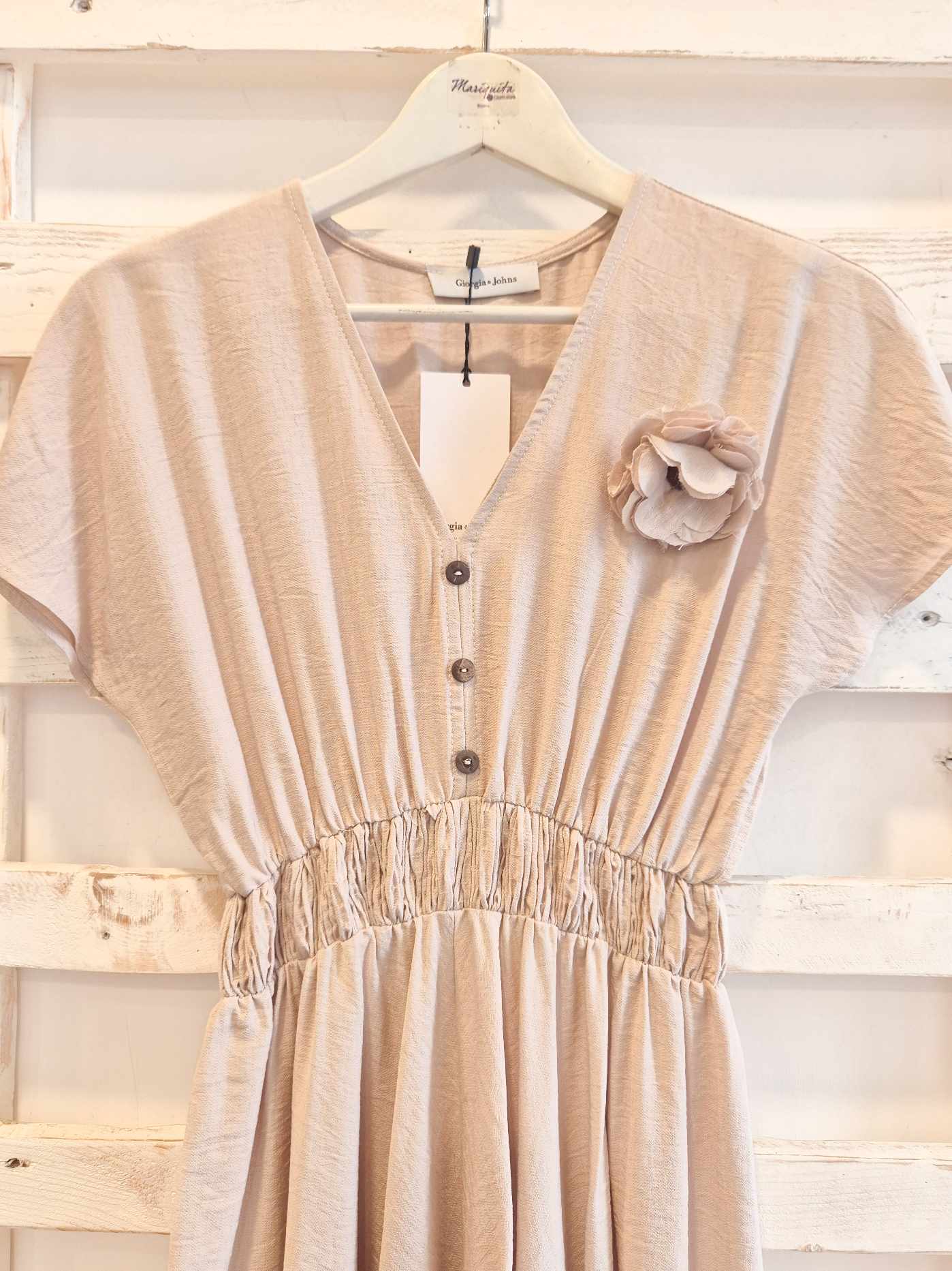 ABITO TESSUTO MOSSO - beige