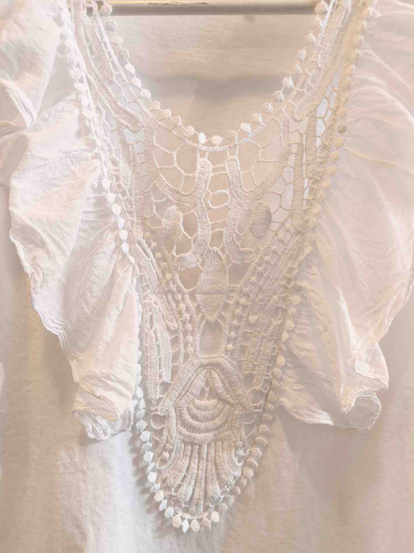 TOP PASSAMANERIA - Bianco