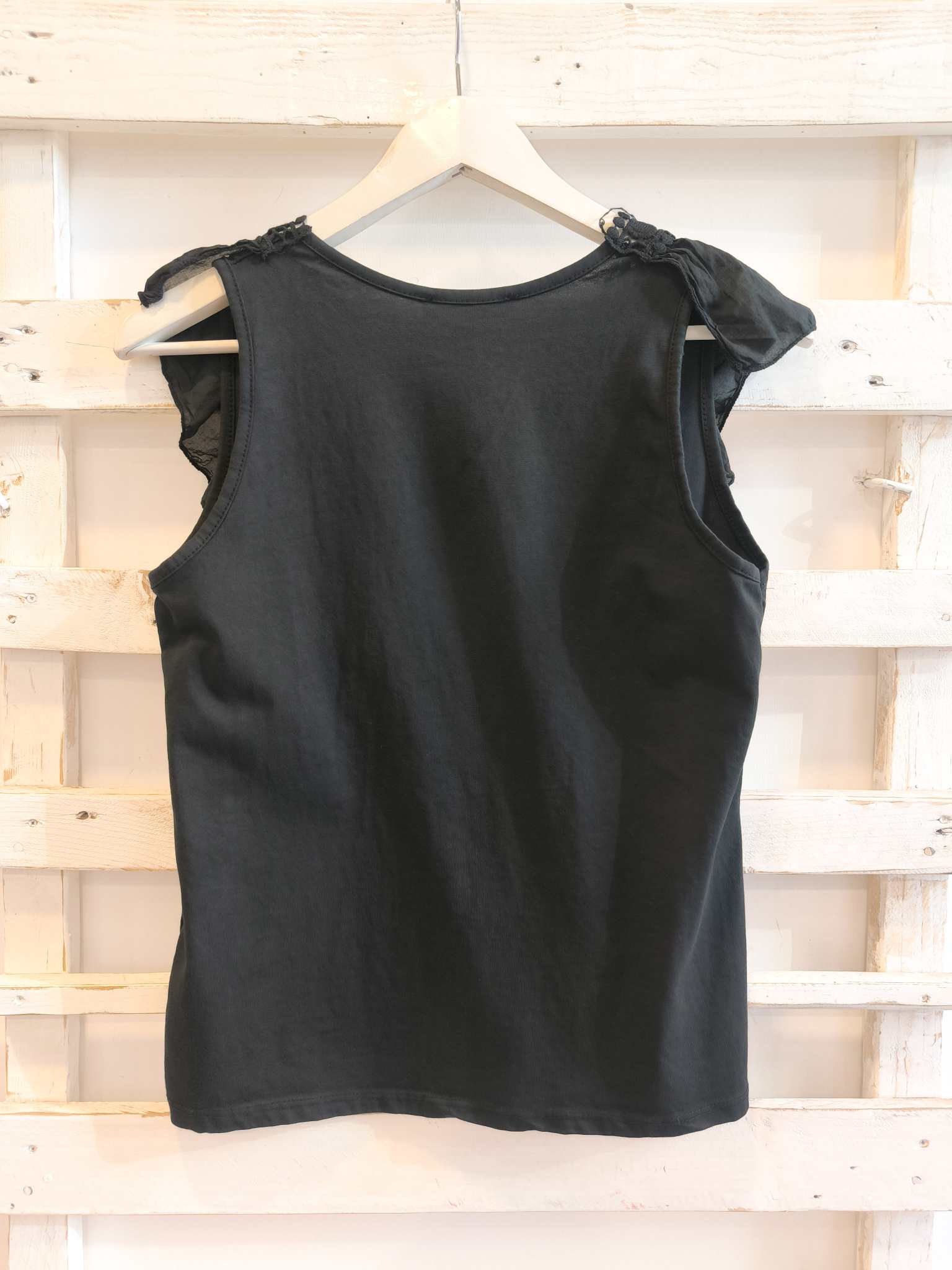 TOP PASSAMANERIA - nero