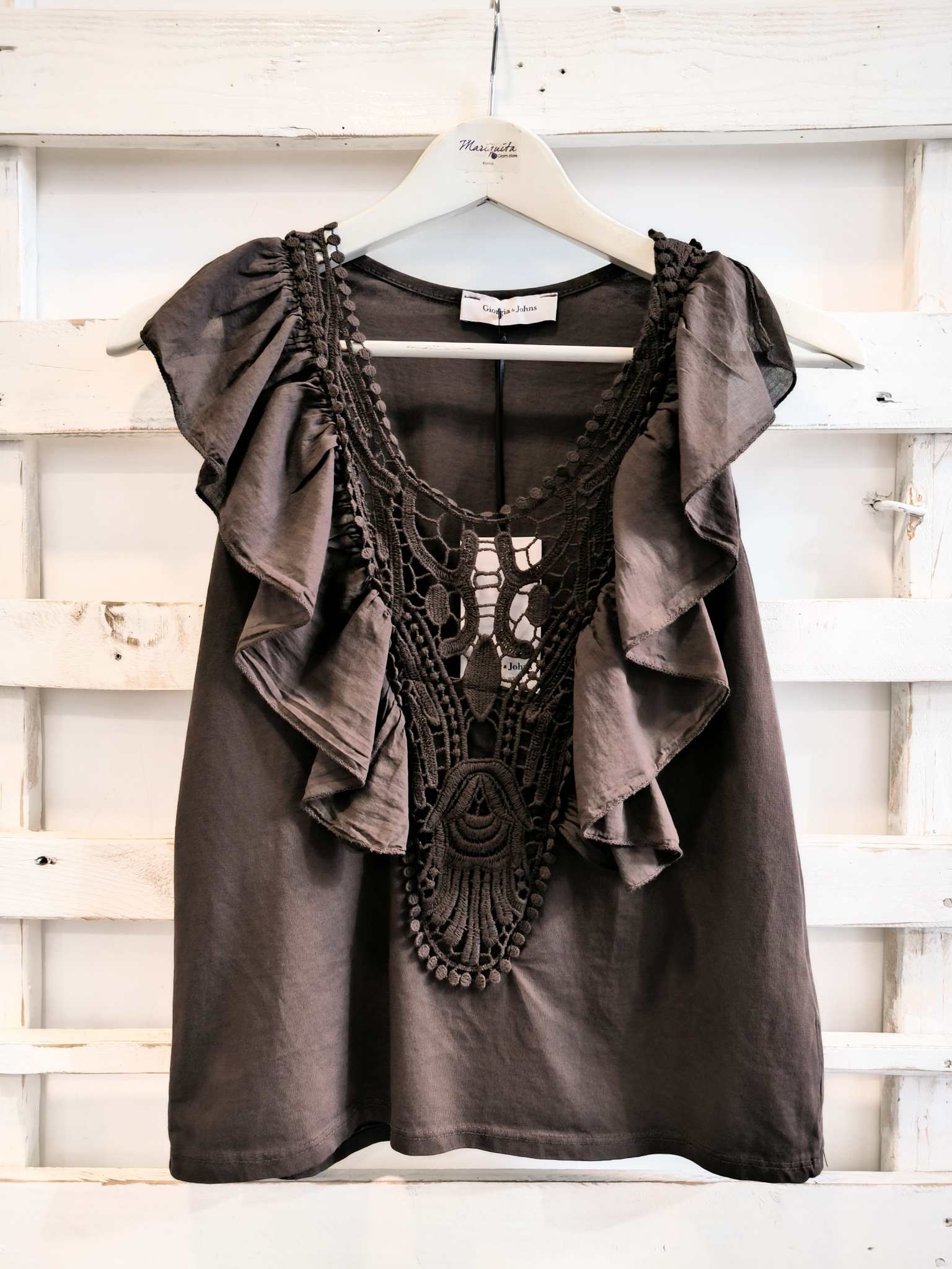 TOP PASSAMANERIA - moro