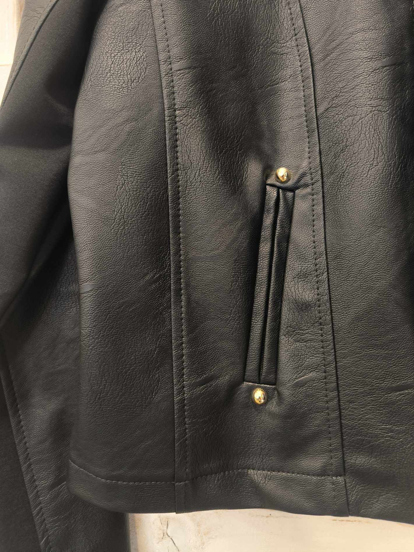 GIUBBINO CON INSERTI - nero