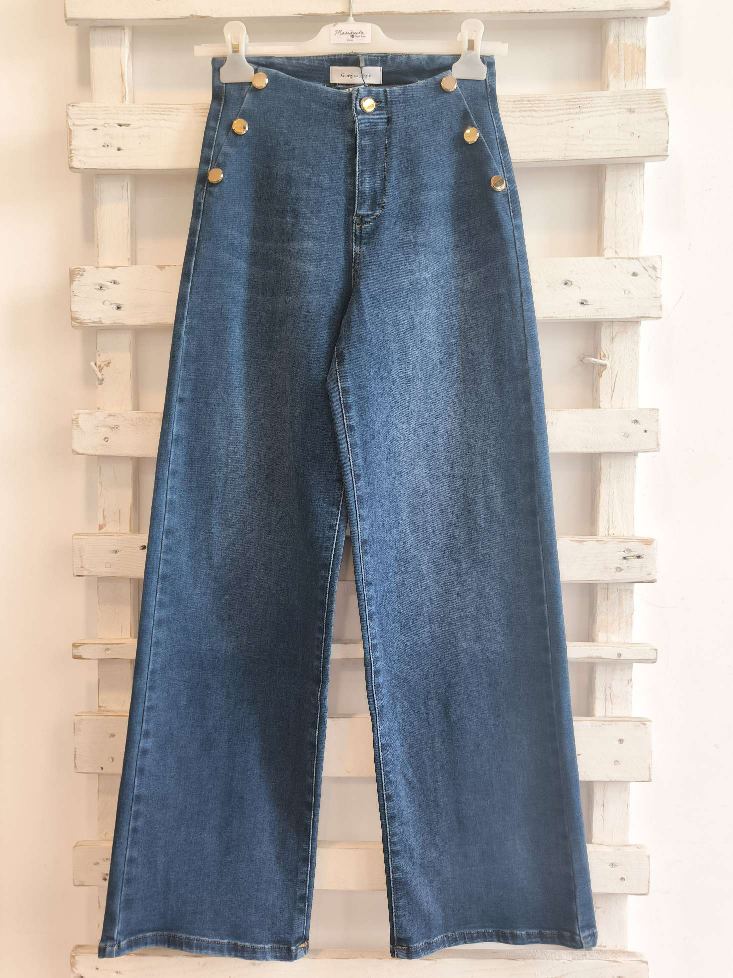 Jeans bottoni laterali - Jeans