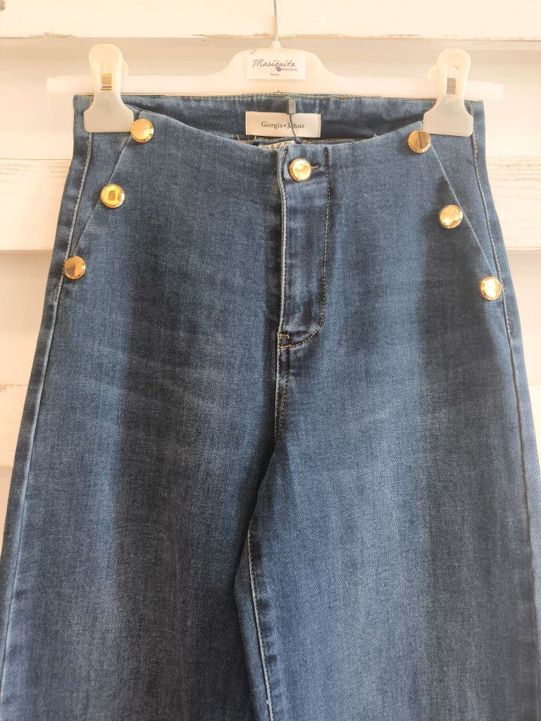 Jeans bottoni laterali - Jeans