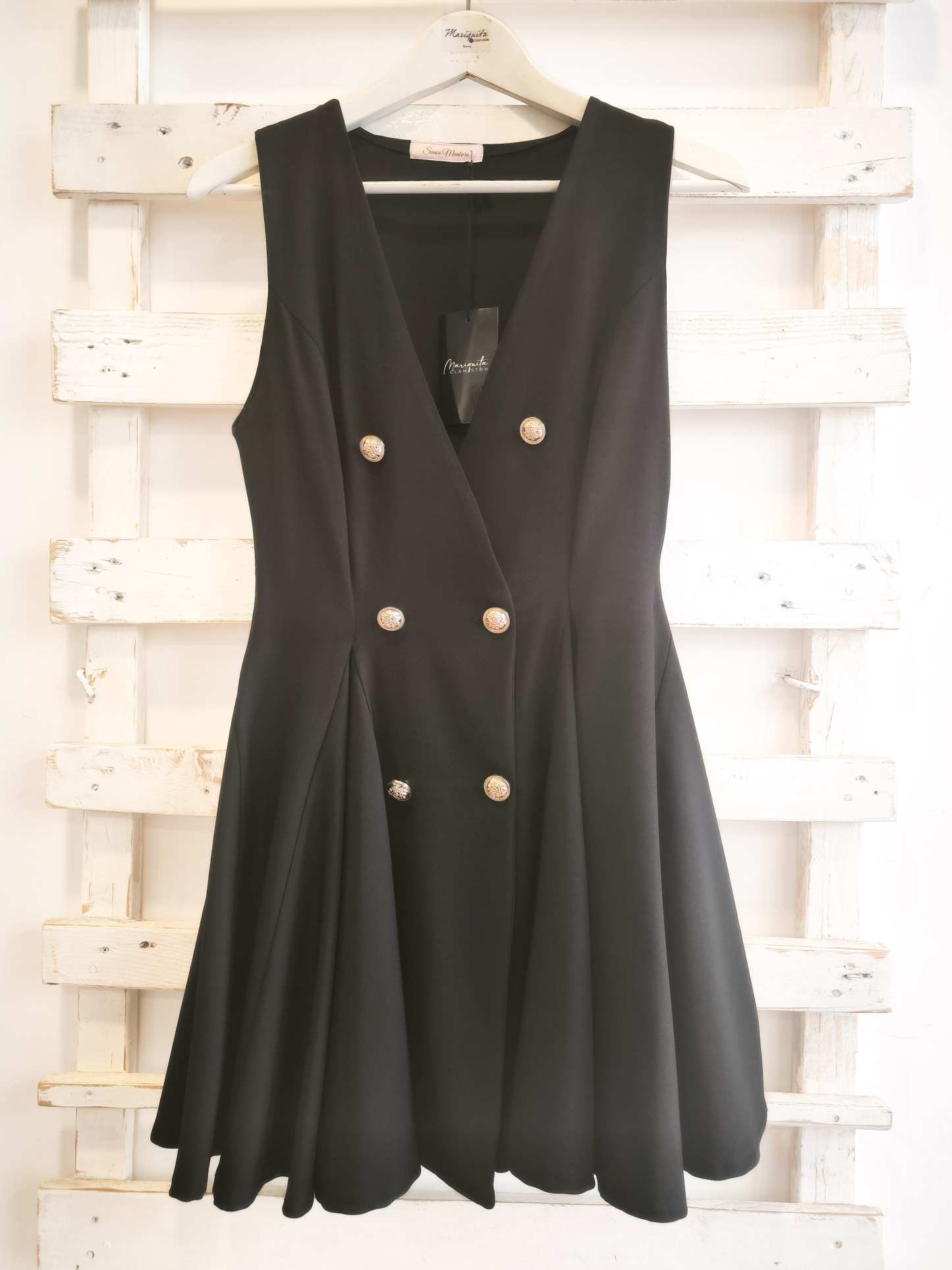 abito doppio petto - nero