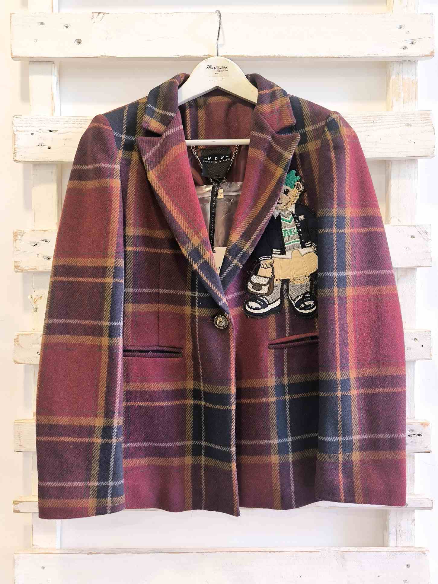 GIACCA CON PATCH ORSETTO - Quadro