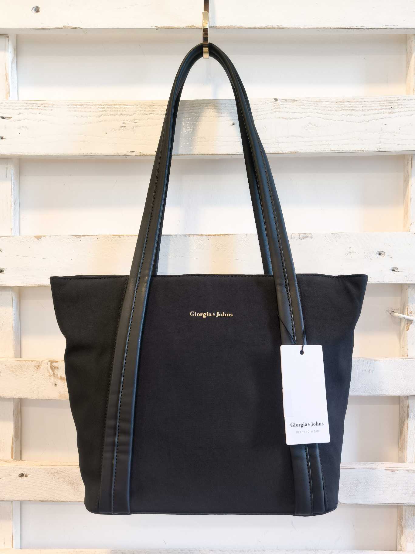 BORSA TOTE NYLON - nero