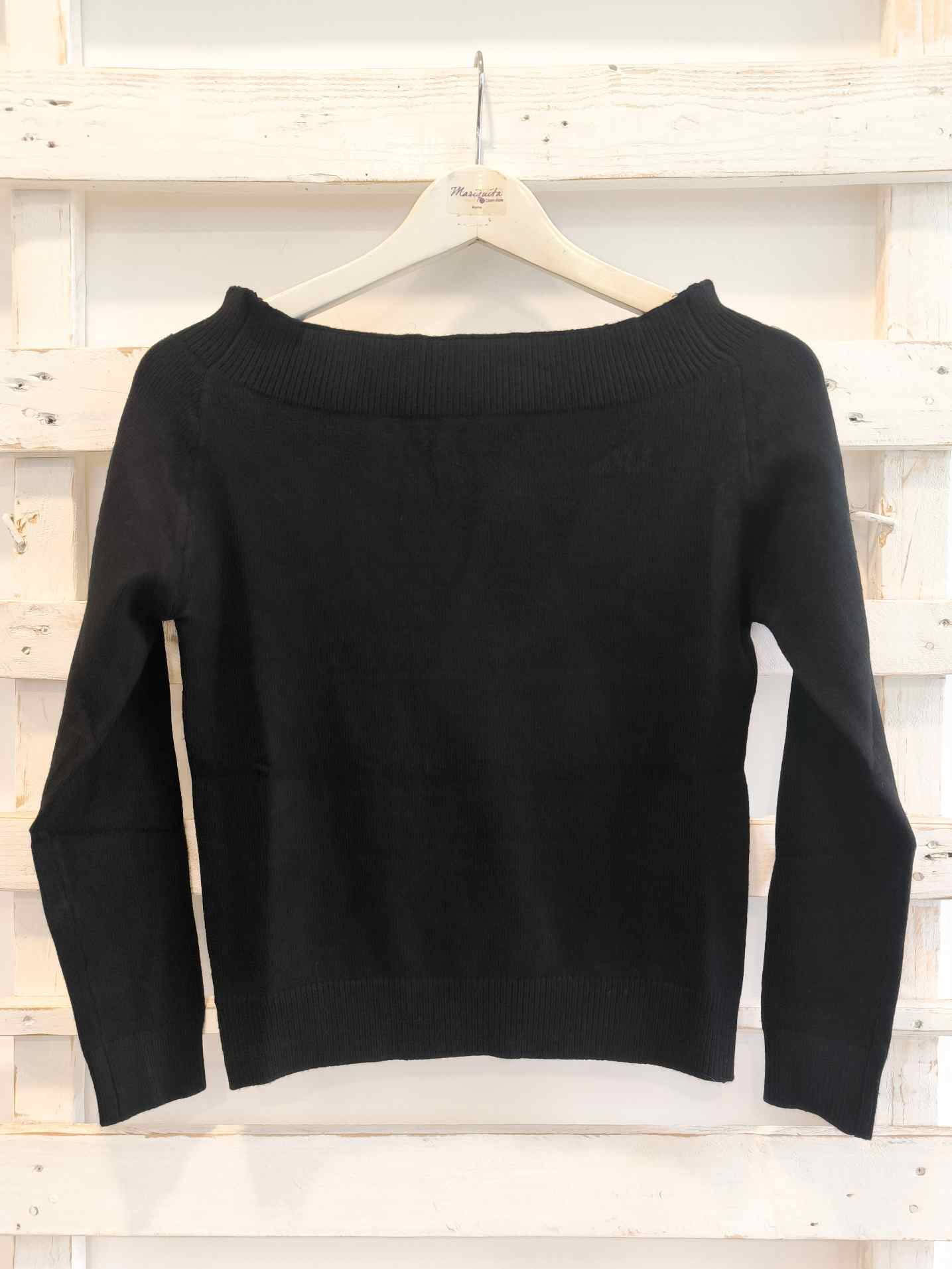 MAGLIA STRASS - nero