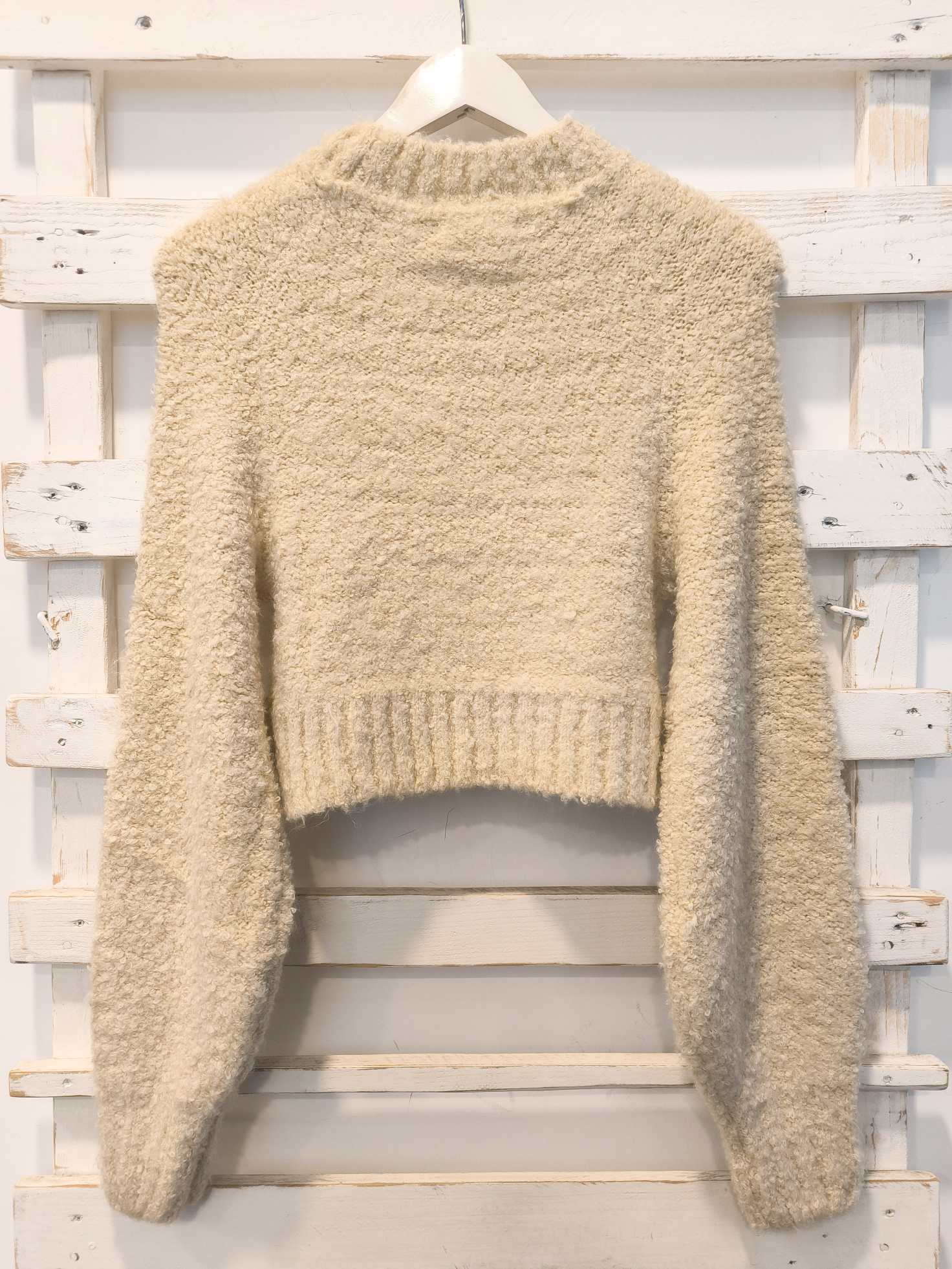 MAGLIONE CROP - Crema
