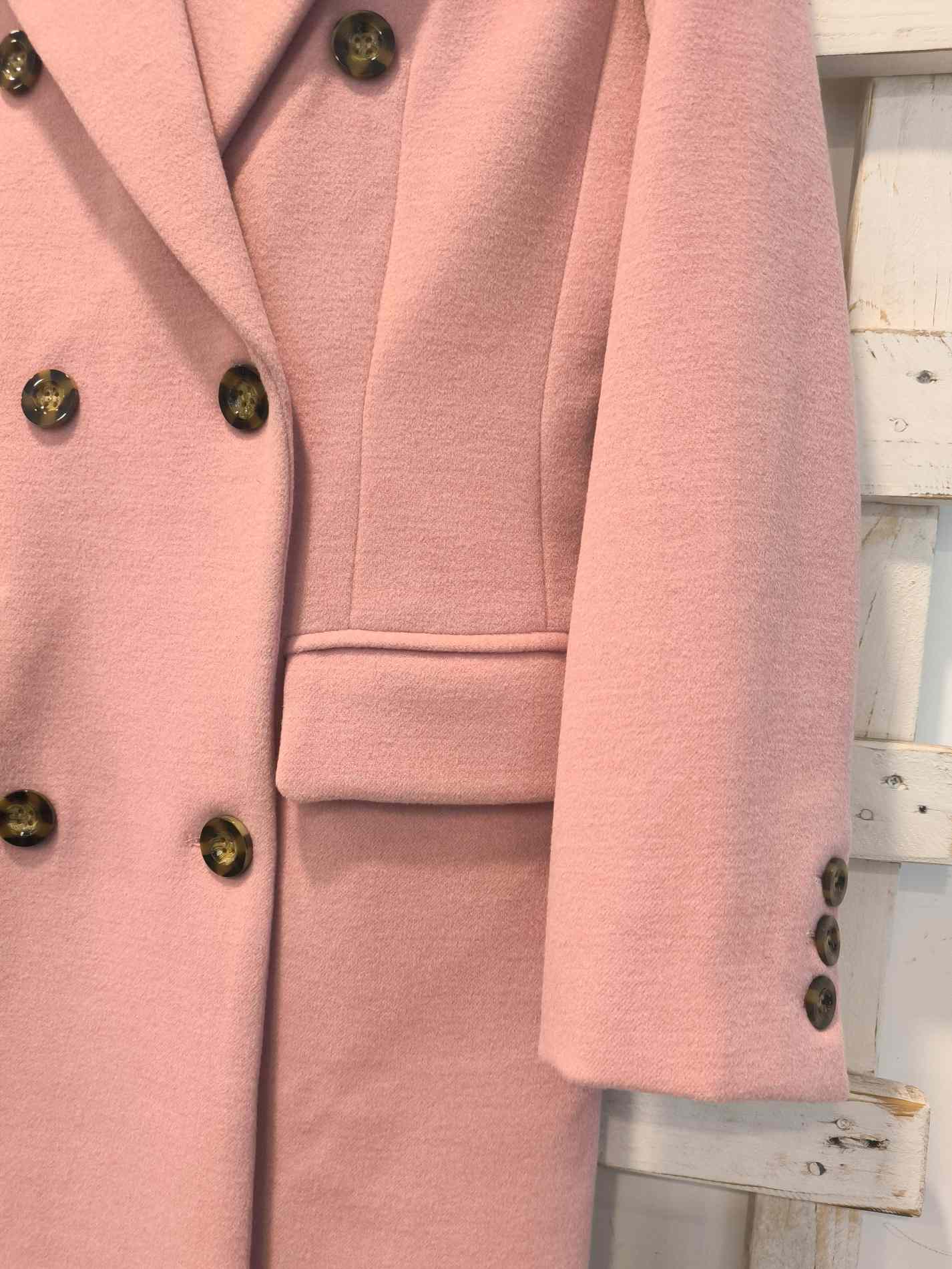 CAPPOTTO DOPPIO PETTO - rosa