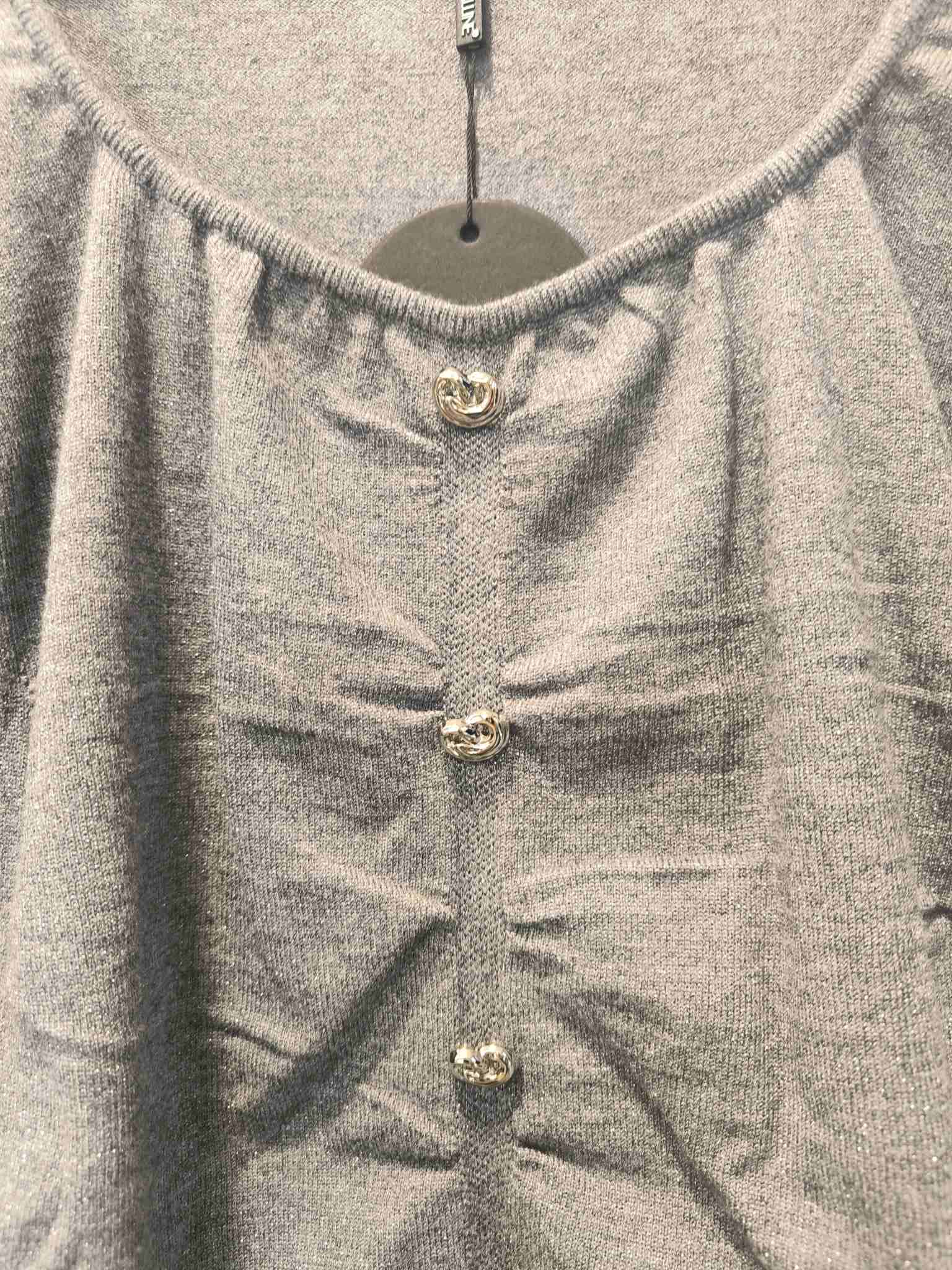 Maglia arricciata - Argento