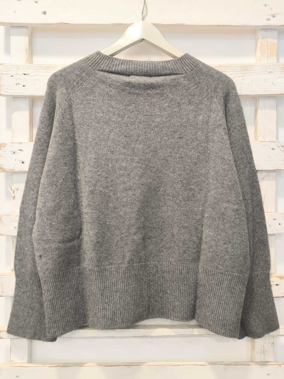 MAGLIA OVER GIROCOLLO - Grigio