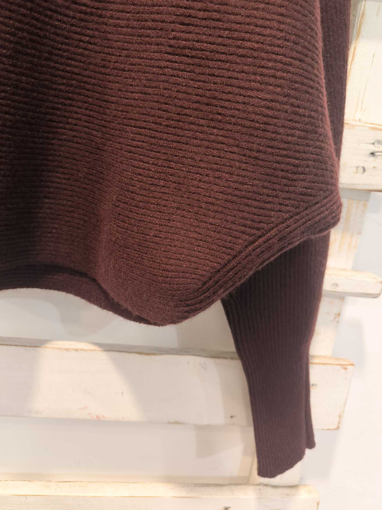 PULLOVER COLLO ALTO - BORGOGNA