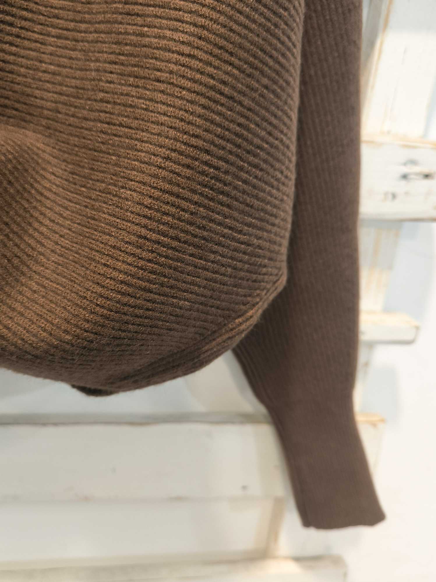 PULLOVER COLLO ALTO - moro