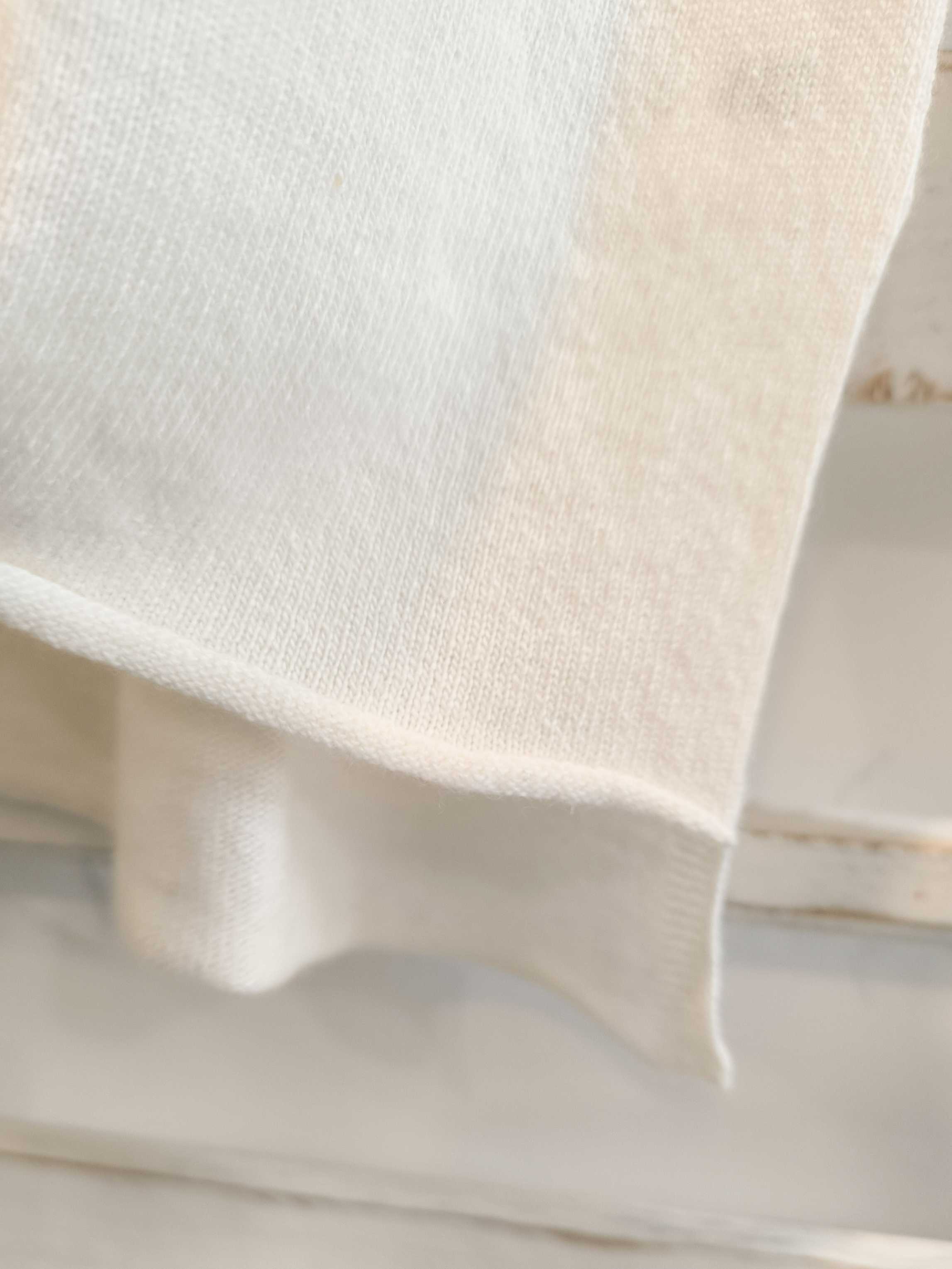 MAGLIA ESSENTIAL SCOLLO BARCA - panna