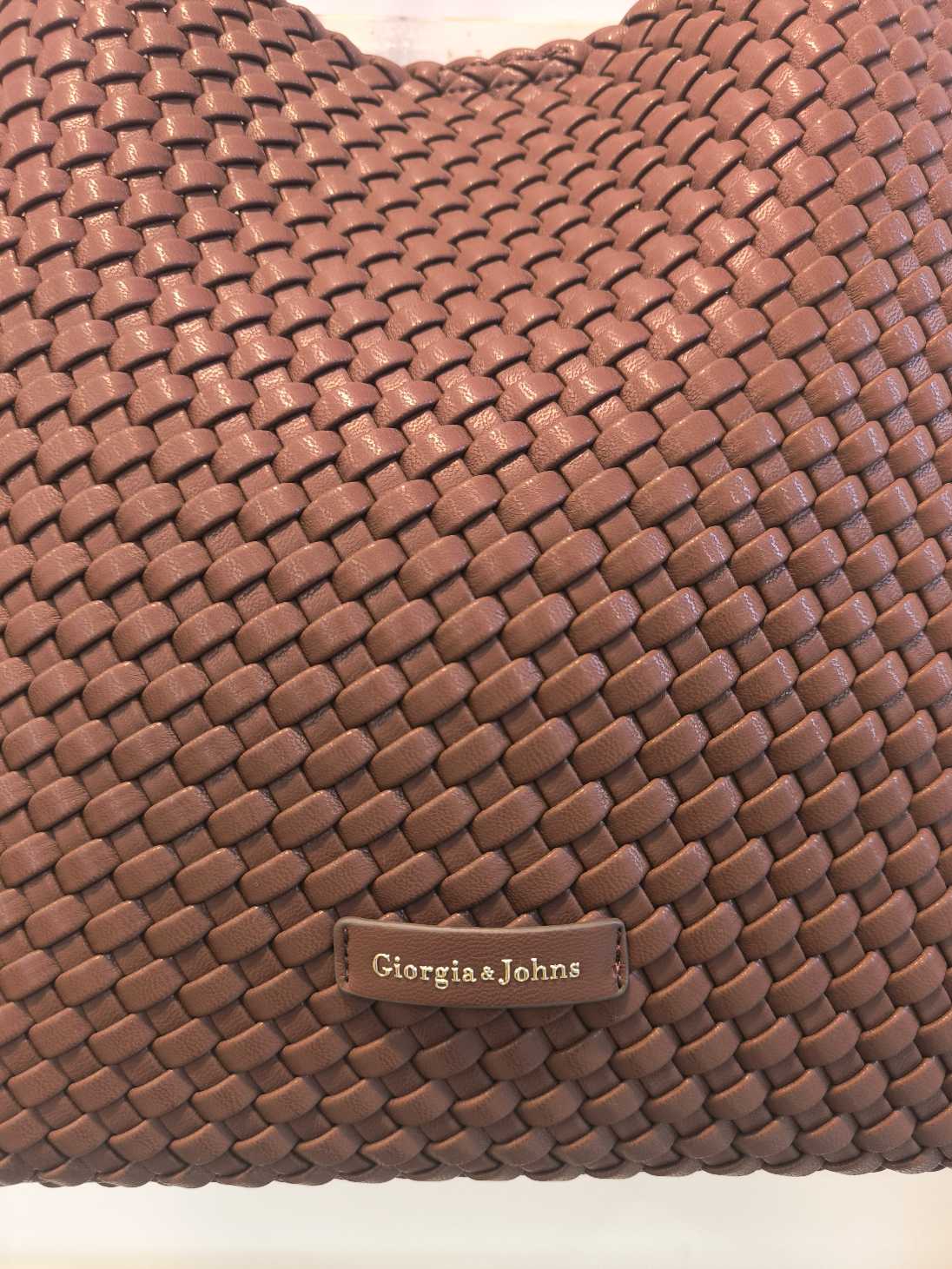 SHOPPING BAG INTRECCIATA - Testa di Moro