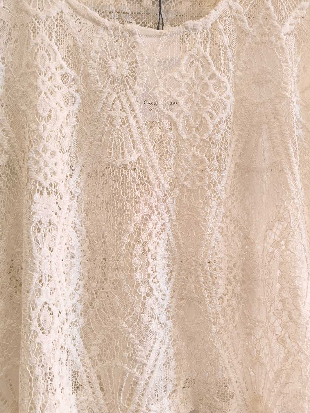 MAGLIA IN MACRAME - Bianco