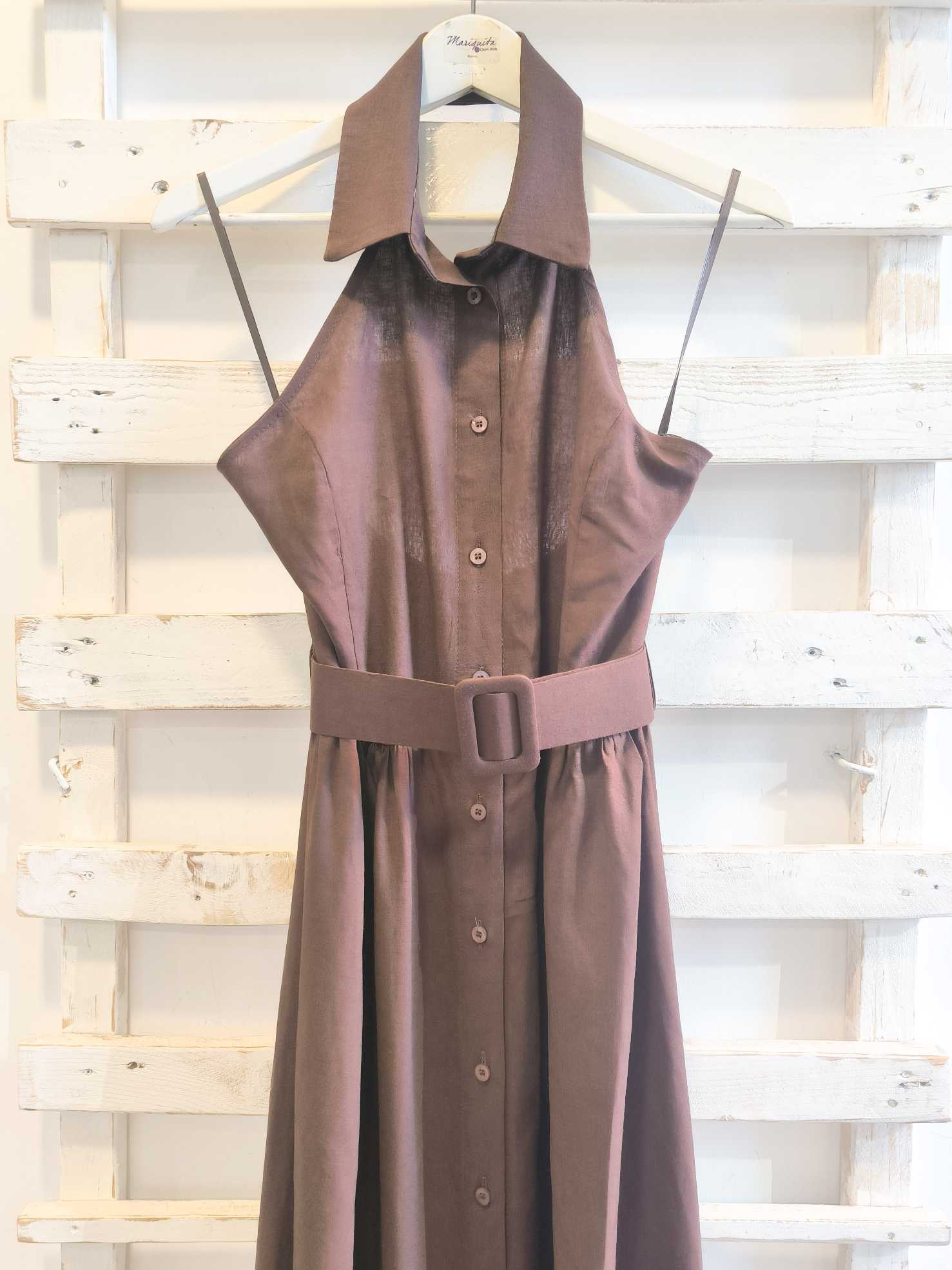 ABITO CHEMISIER - FONDENTE