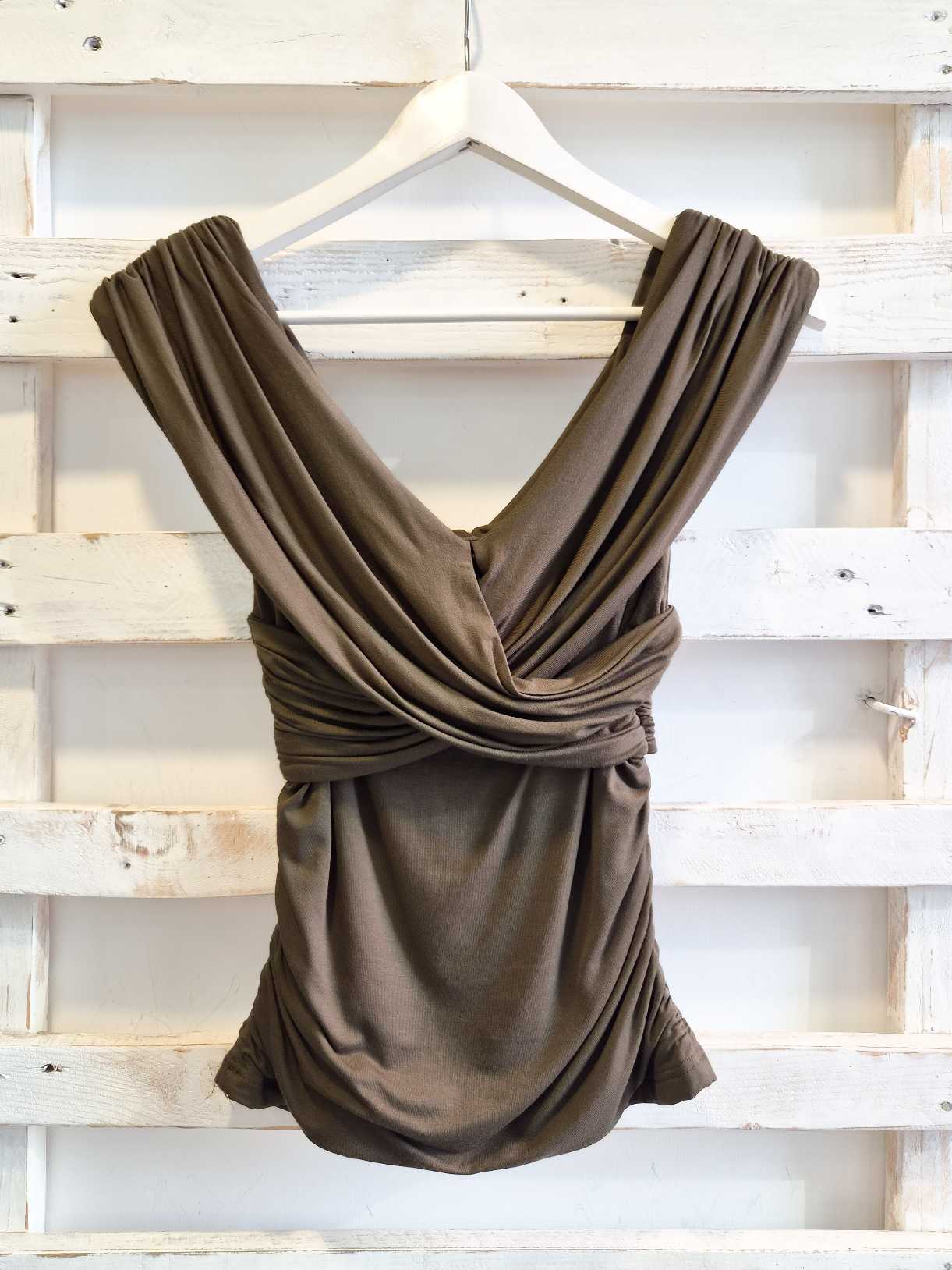 TOP DRAPPEGGIO - militare