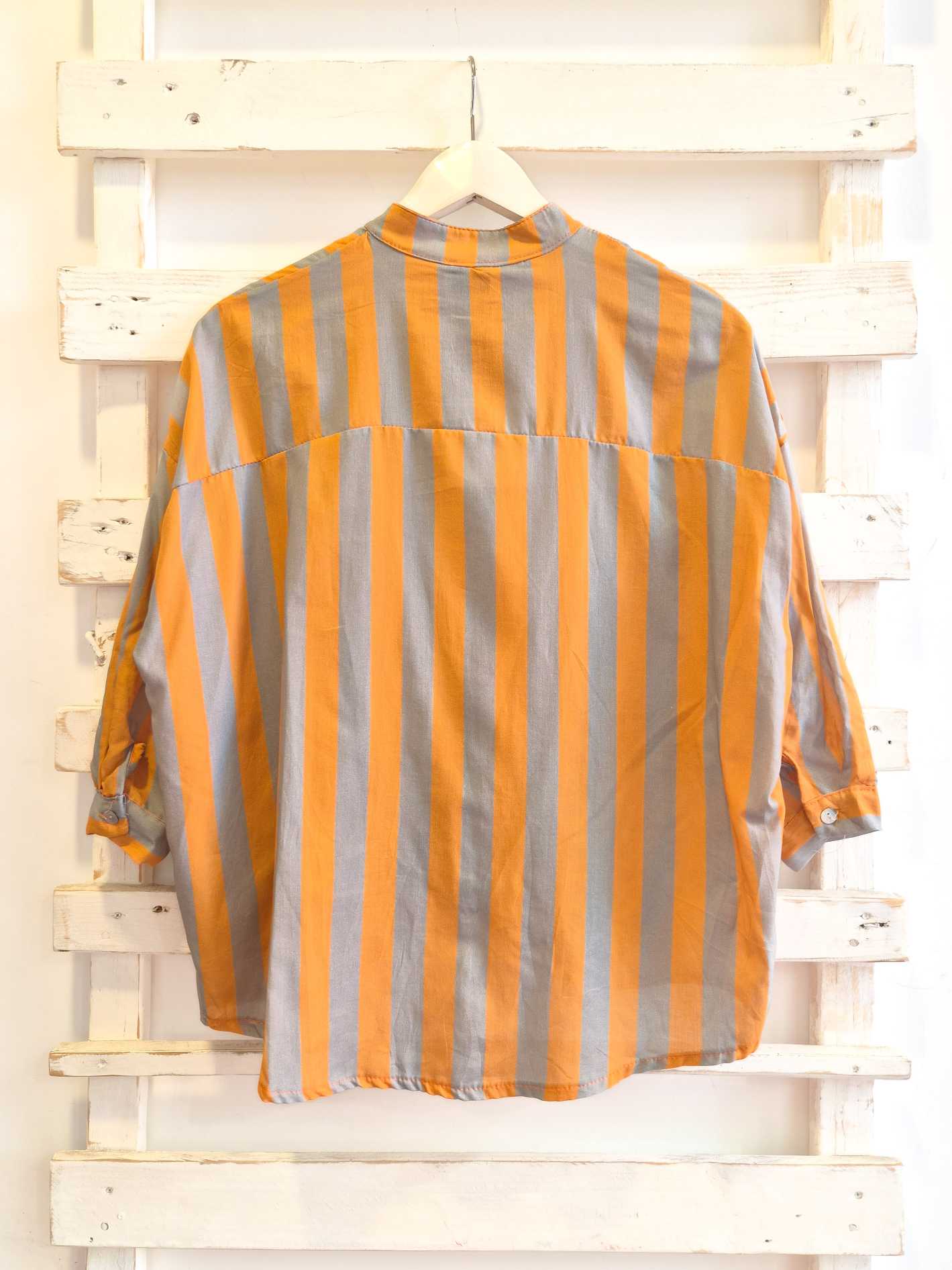Camicia righe - grigio/ocra