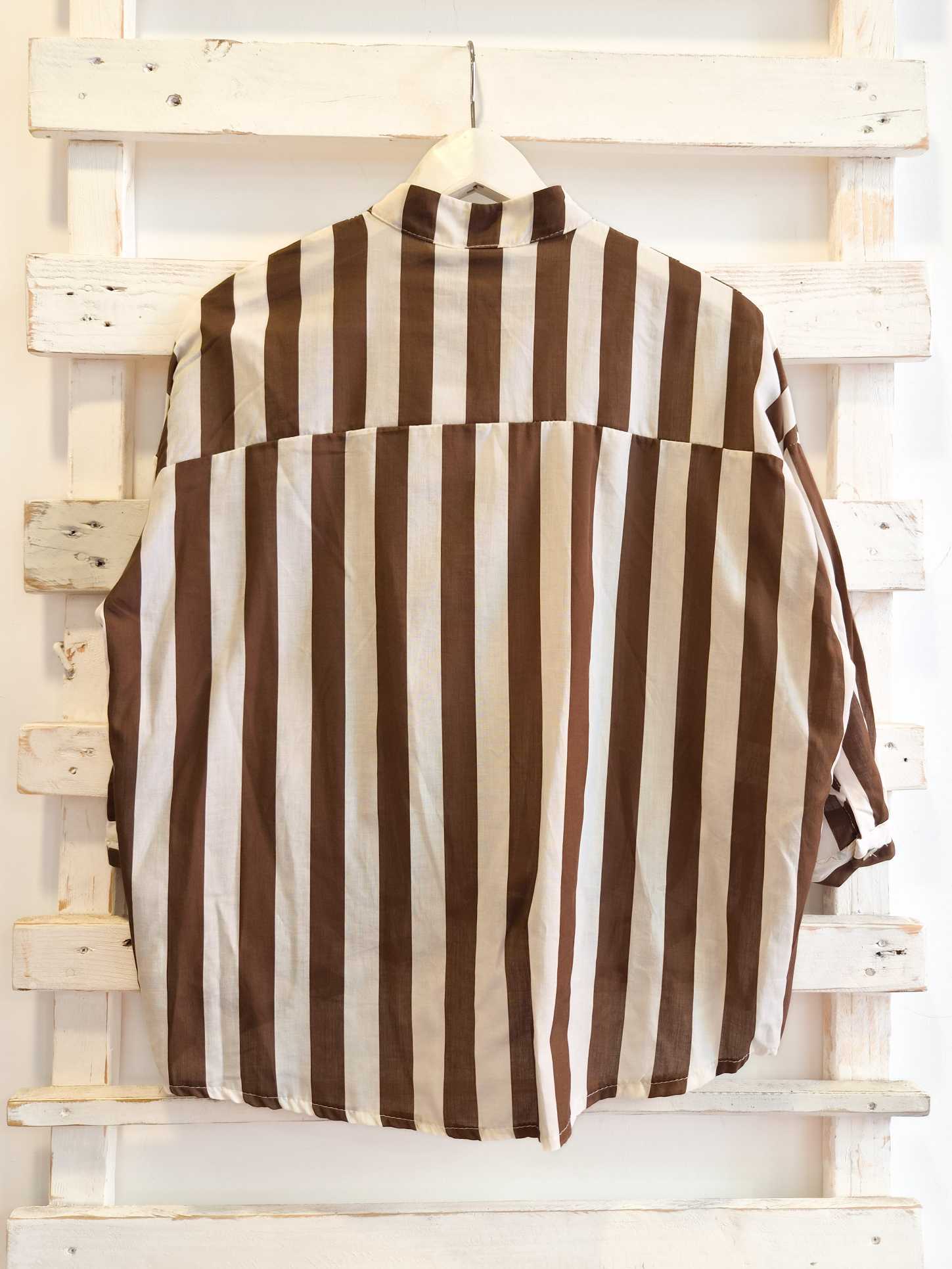 Camicia righe - bianco/moro