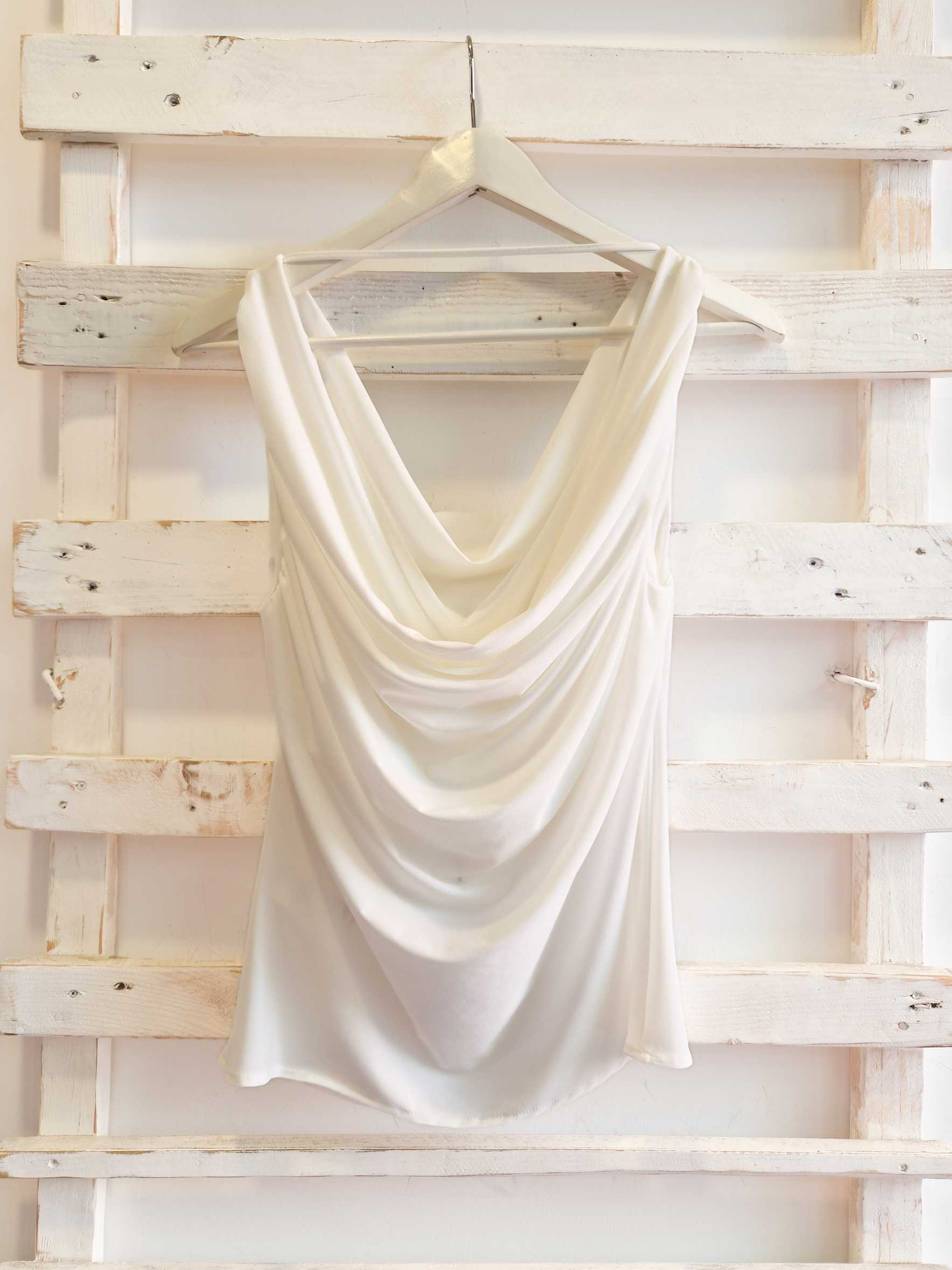 top drappeggiato - Bianco