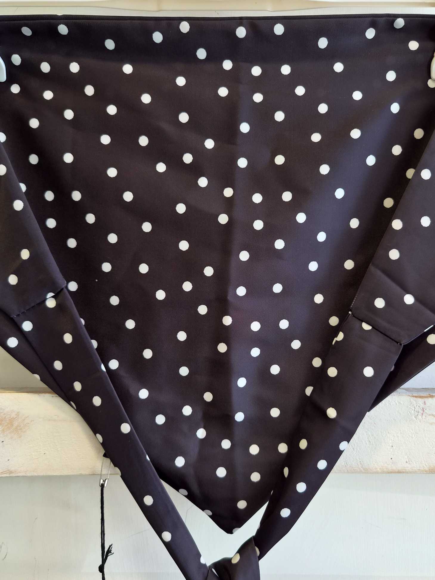 FOULARD TOP - POIS BLACK