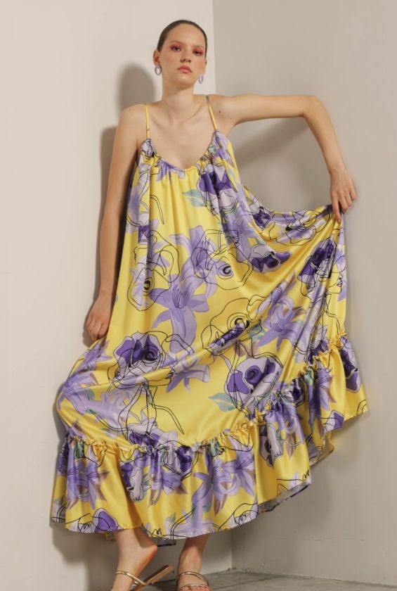 Abito Lungo stampato - fantasia