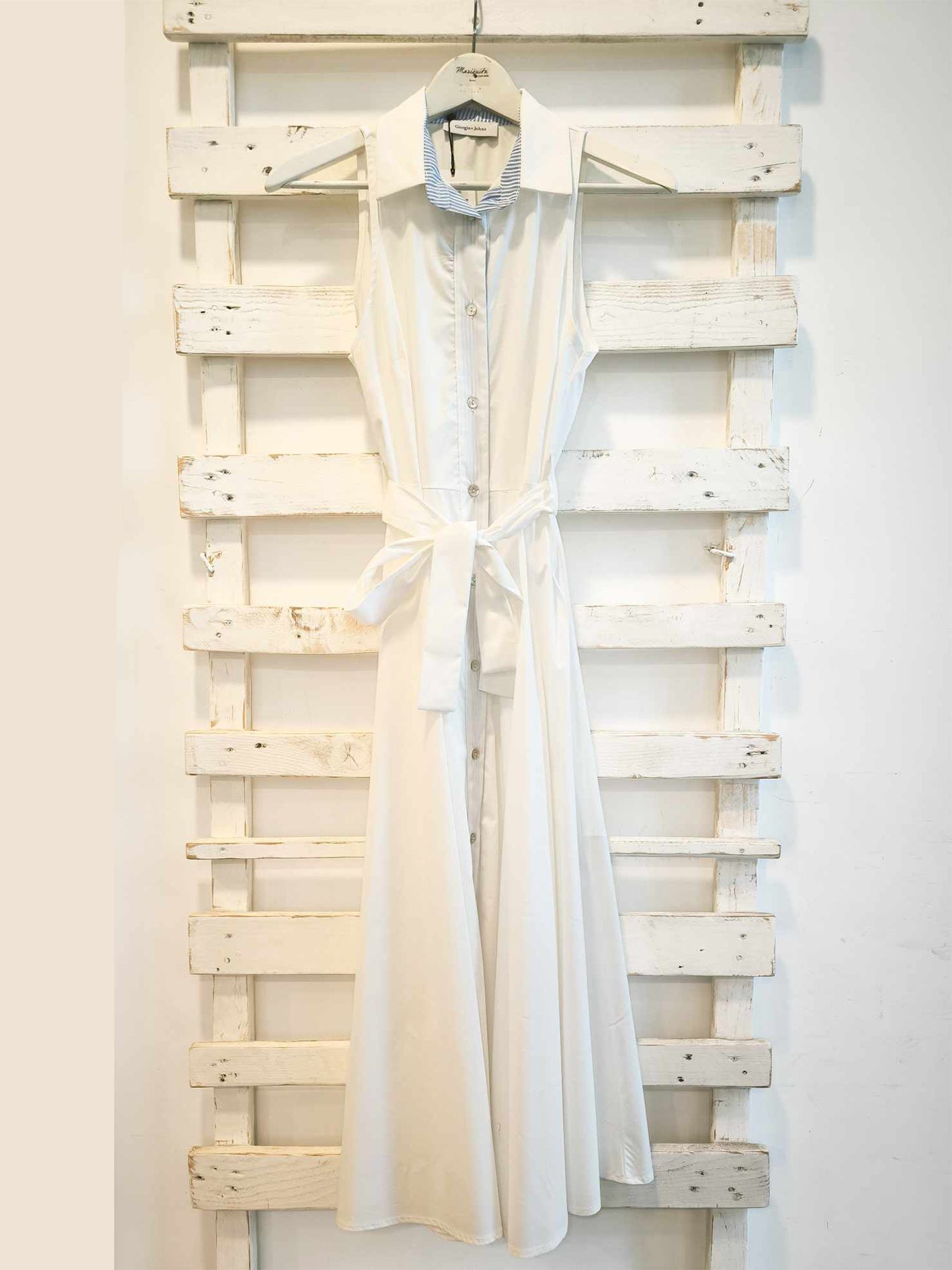 abito chemisier - Bianco