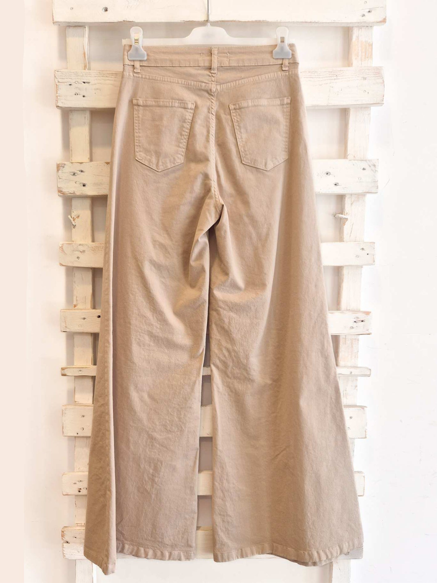 PANTALONE WIDE - sabbia