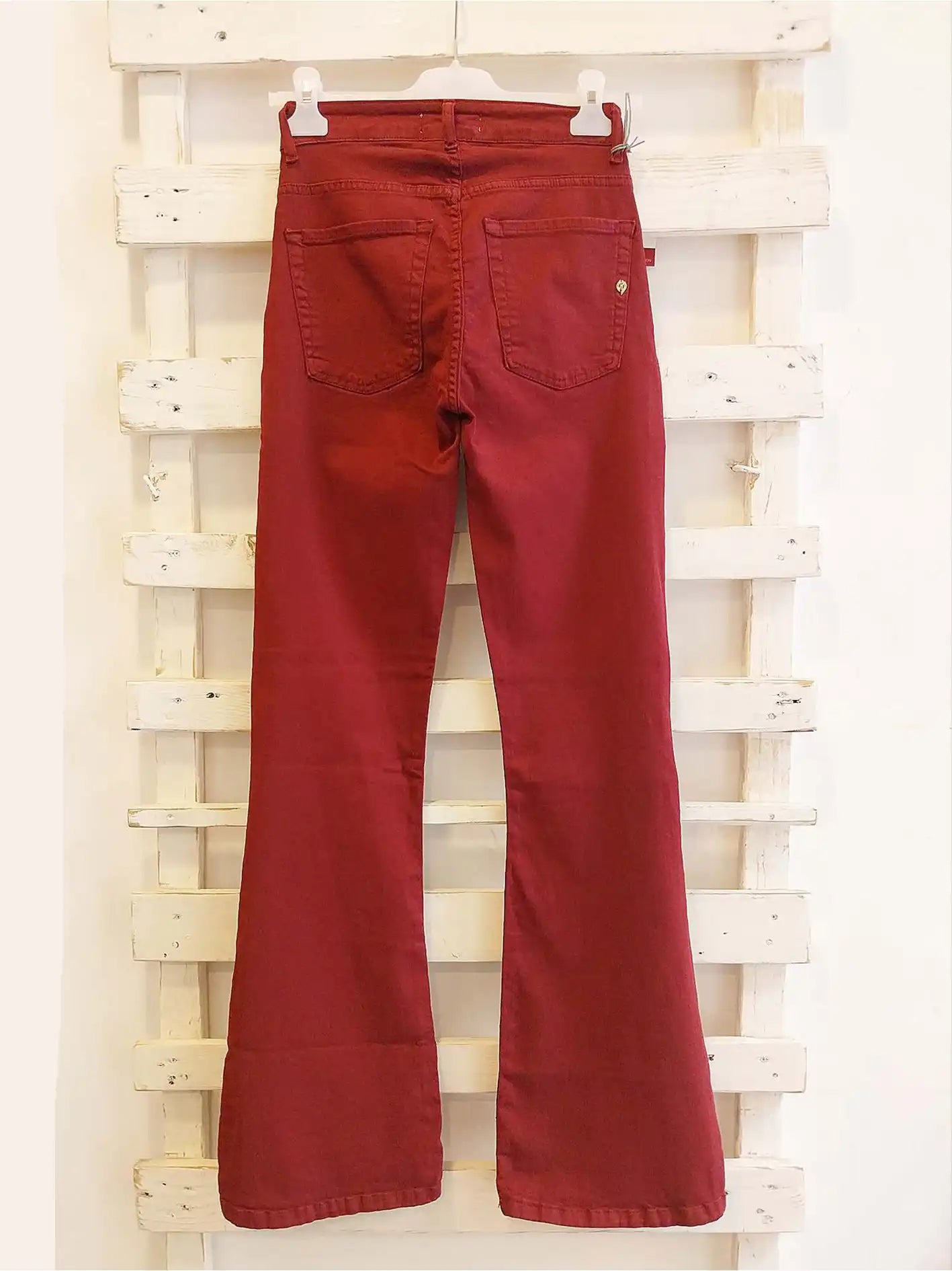Pantalone Bootcut - bordeaux