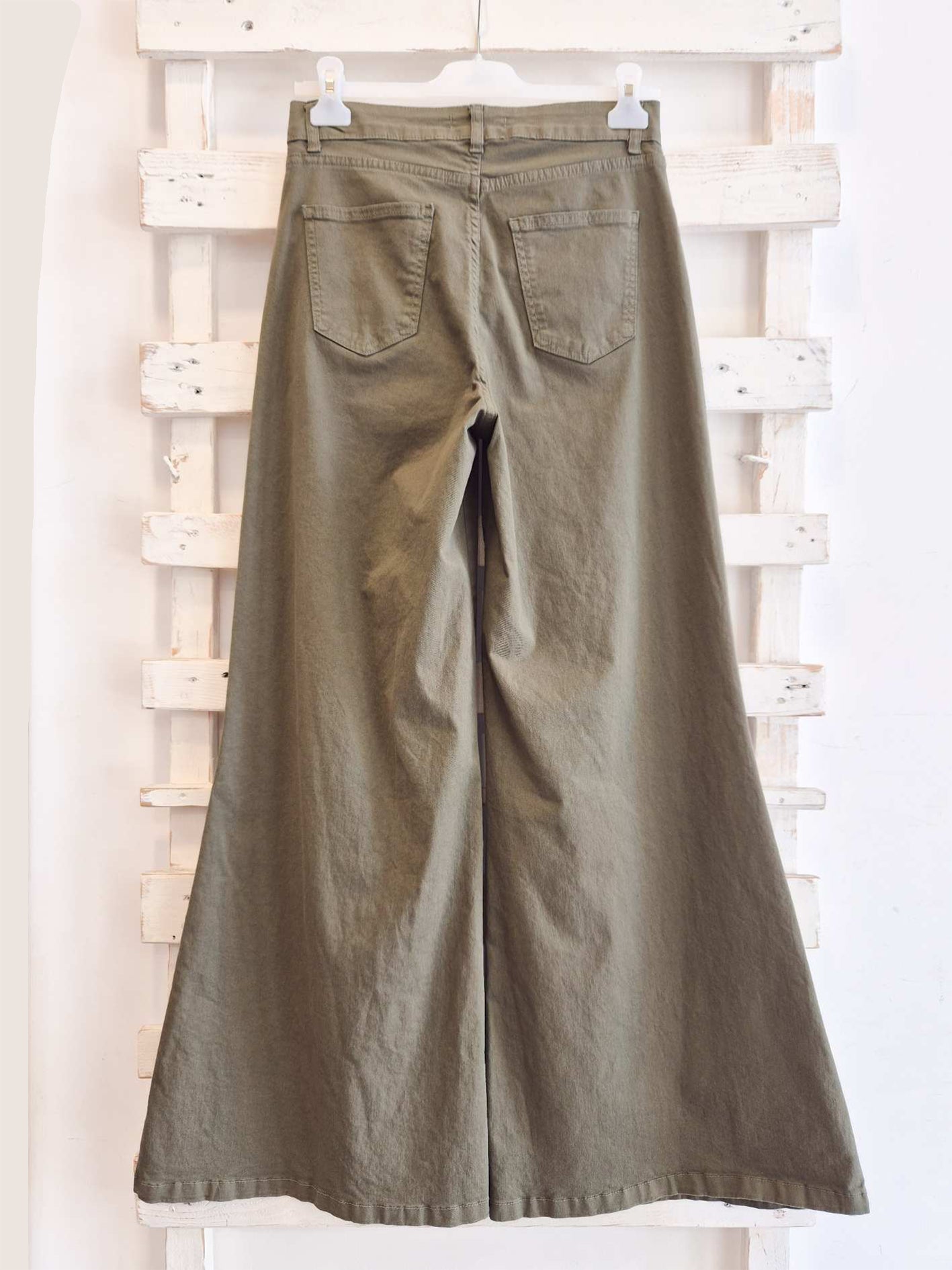 PANTALONE WIDE - militare