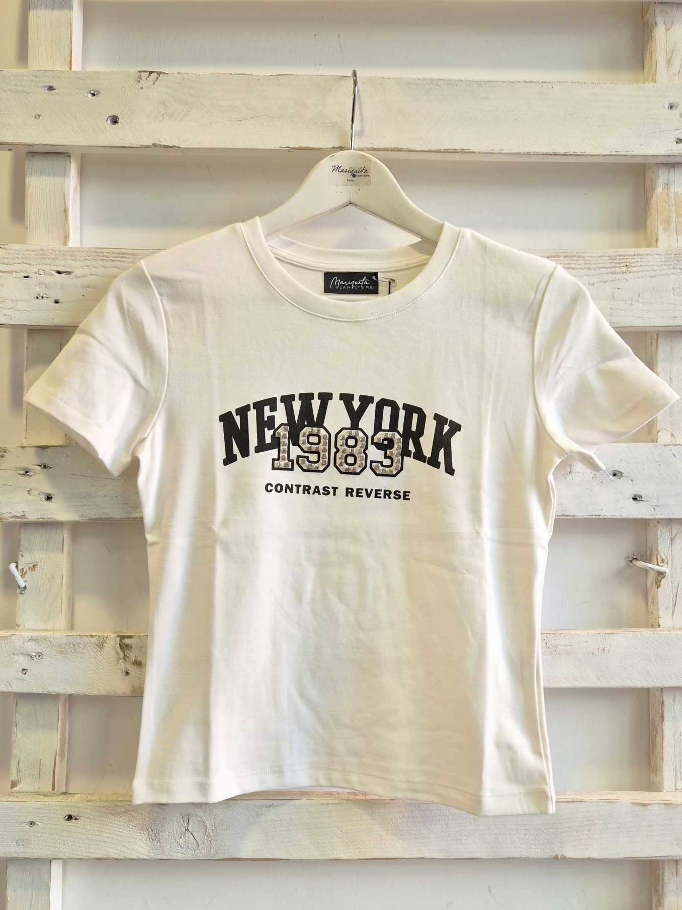 T-SHIRT NEW YORK - Bianco