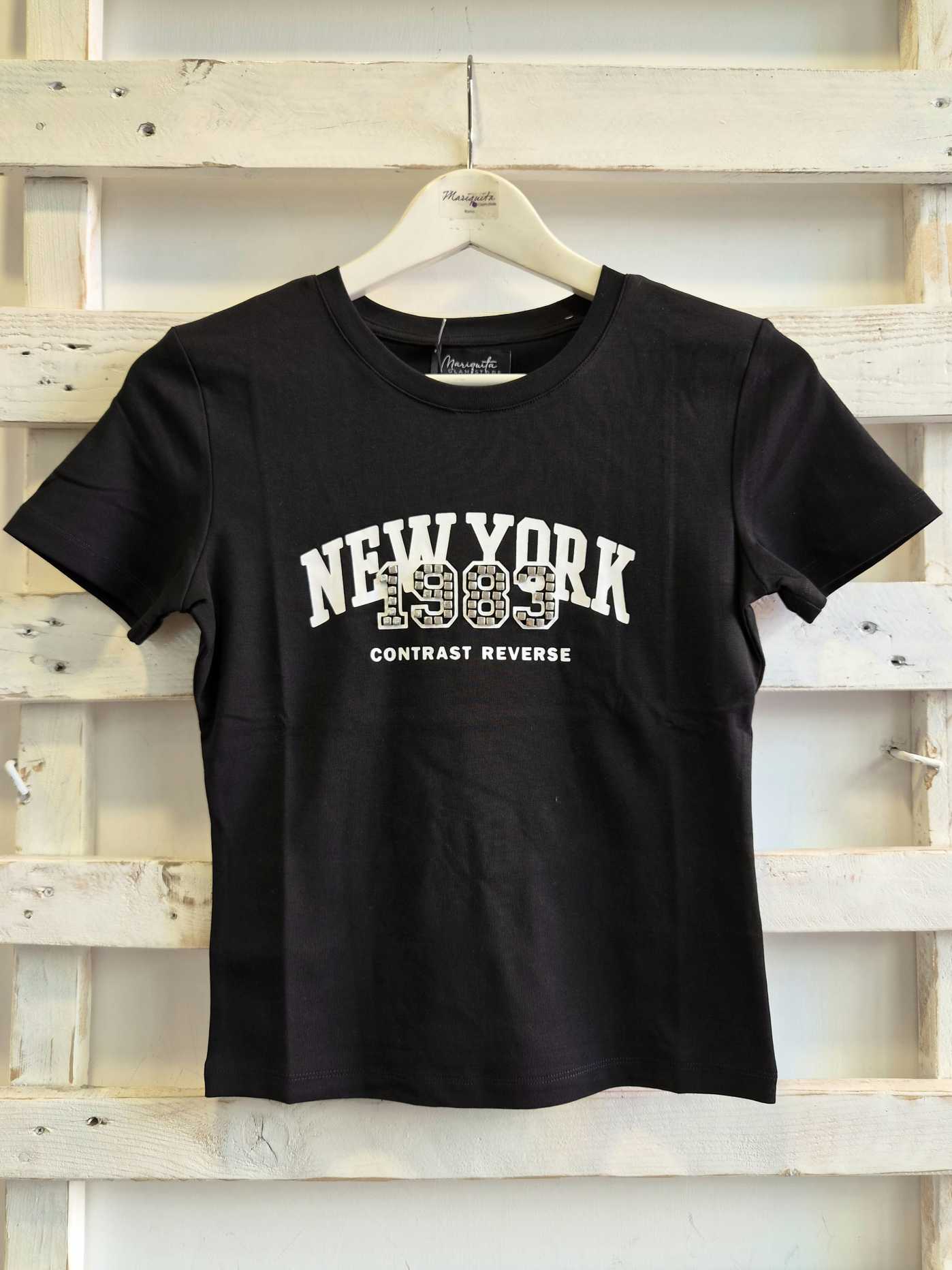 T-SHIRT NEW YORK - nero
